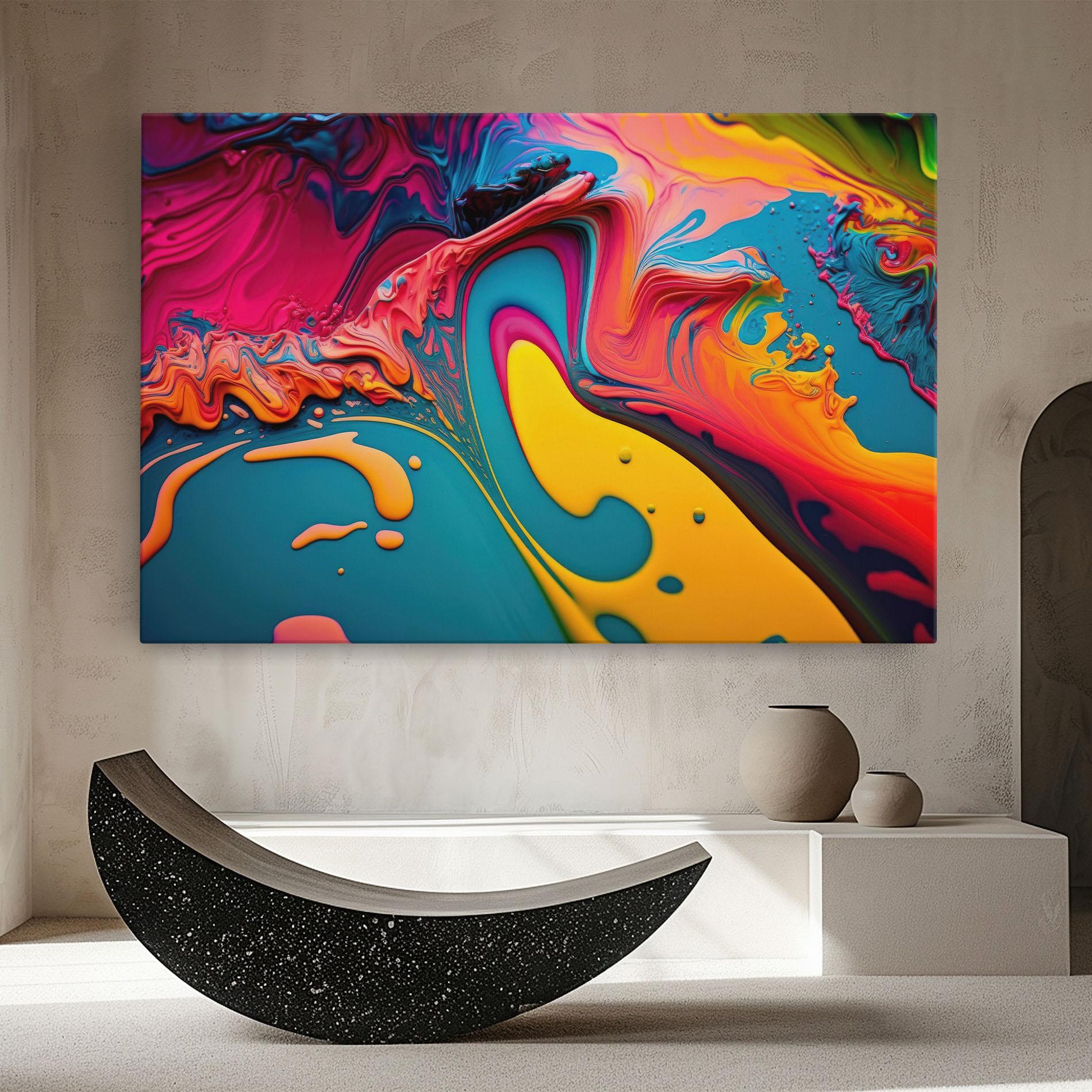 Leinwandbild Acrylic Close Up mockup 8