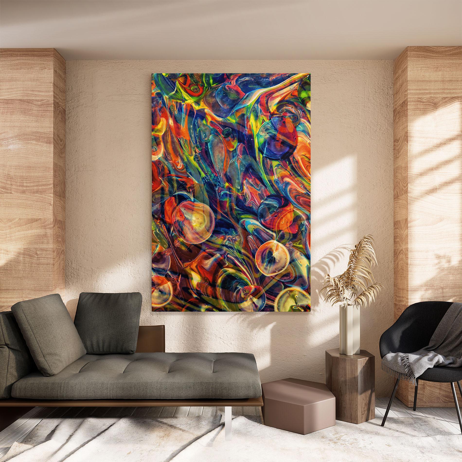 Leinwandbild Abstract Glass mockup 8