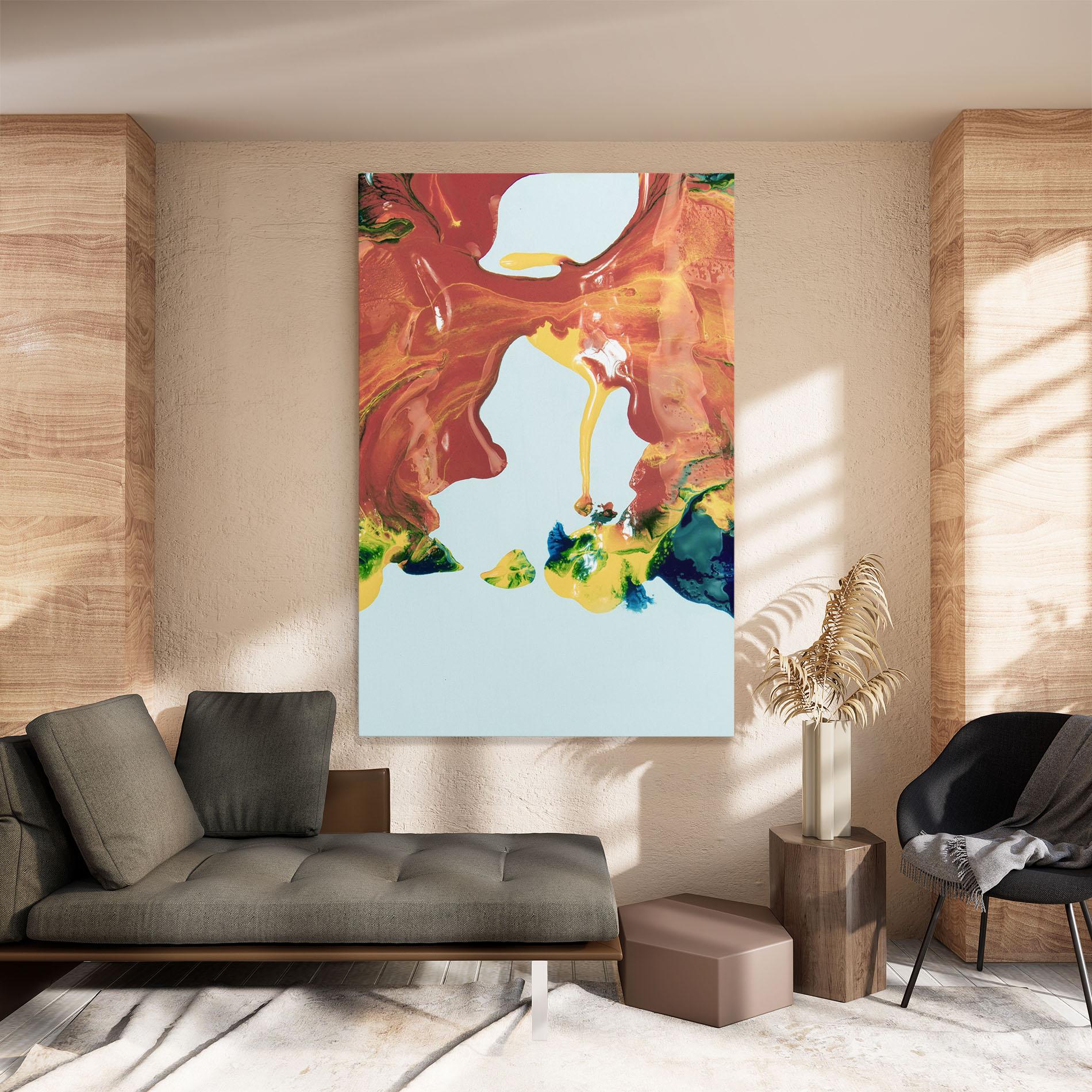 Leinwandbild Spilled Paint mockup 8