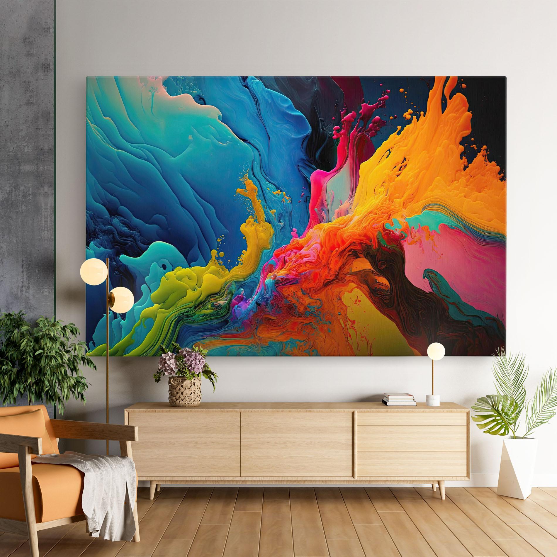 Leinwandbild Color Floating mockup 9