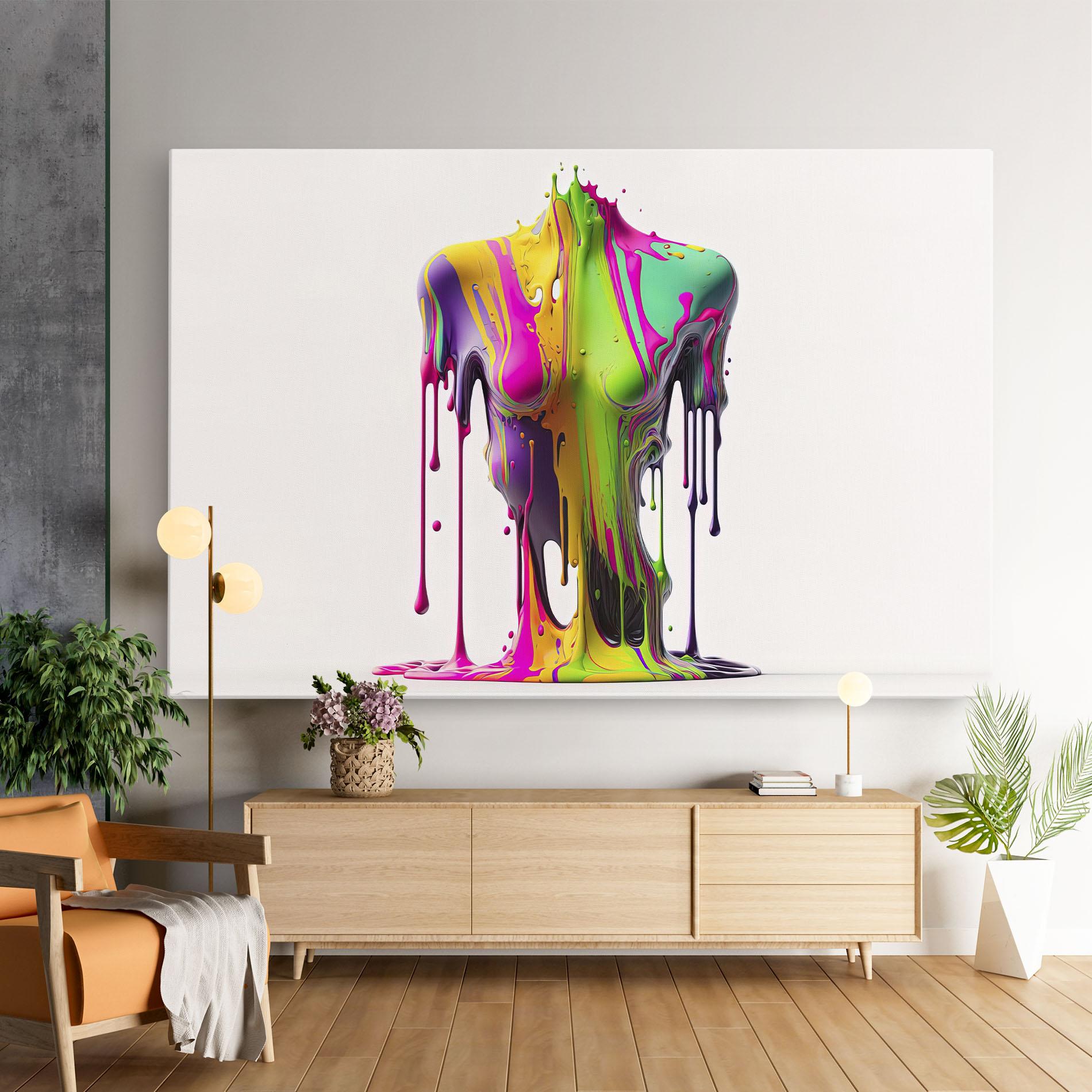 Leinwandbild Colorful Body mockup 9