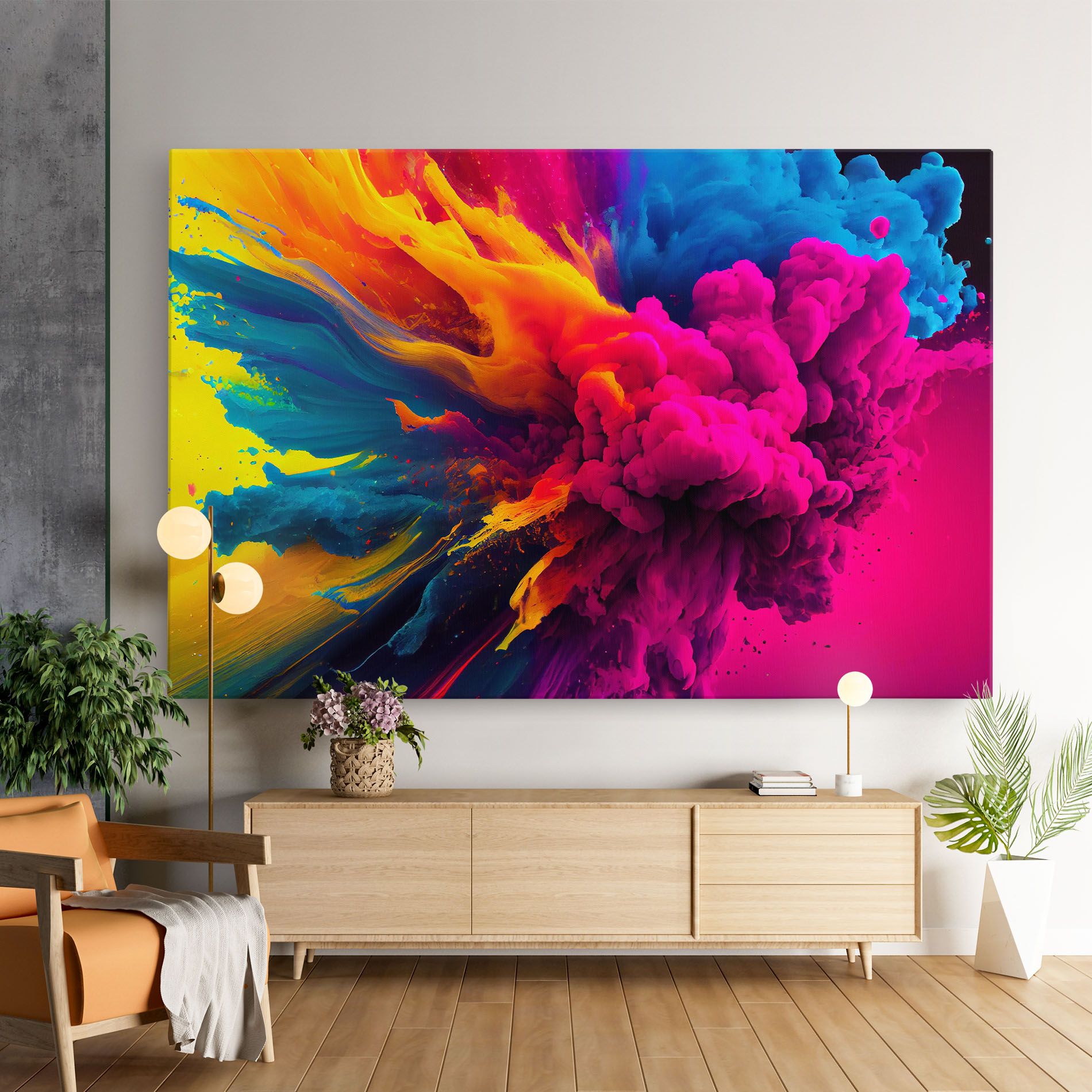 Colorful Paint Explosion mockup 9