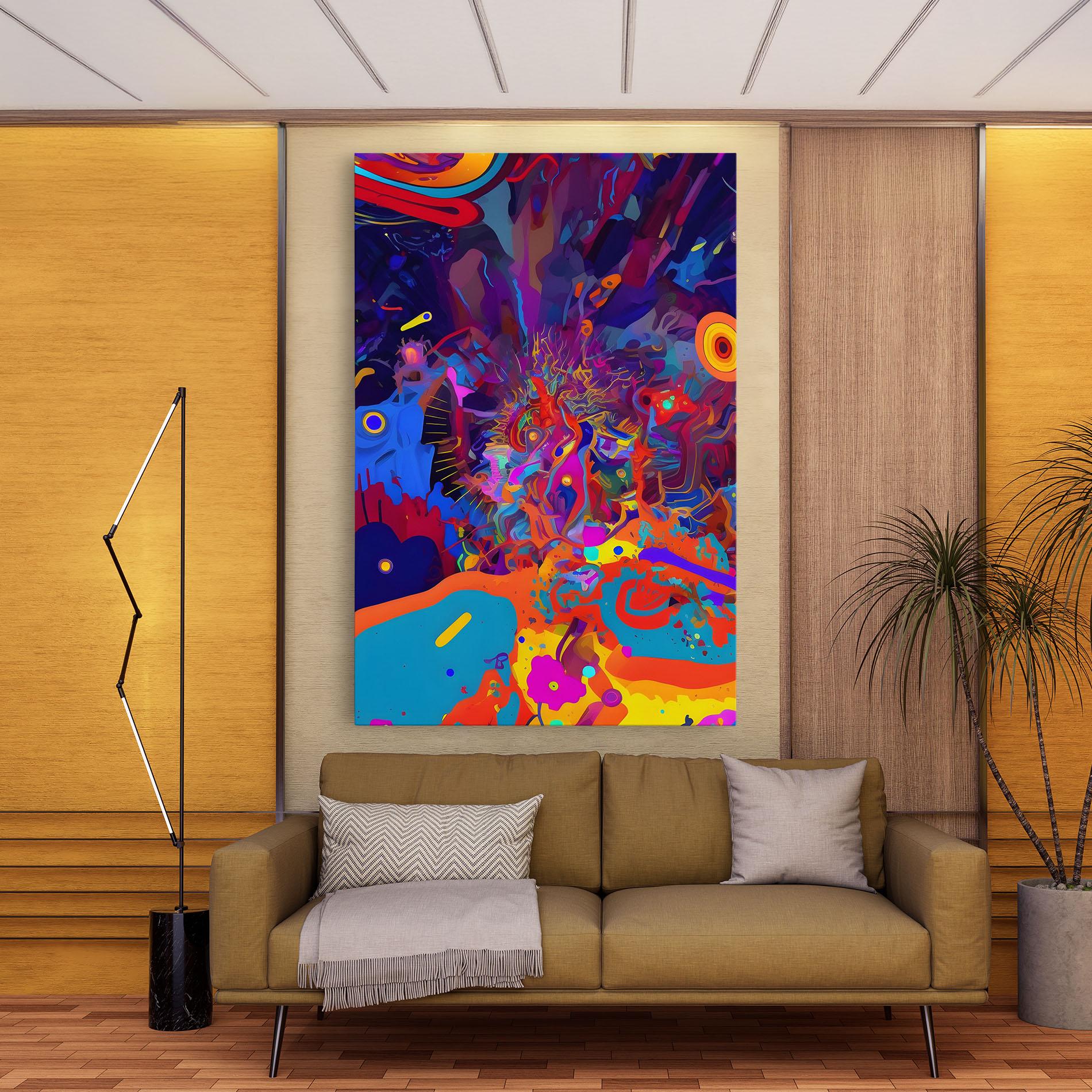 Leinwandbild Abstract Color Work mockup 9