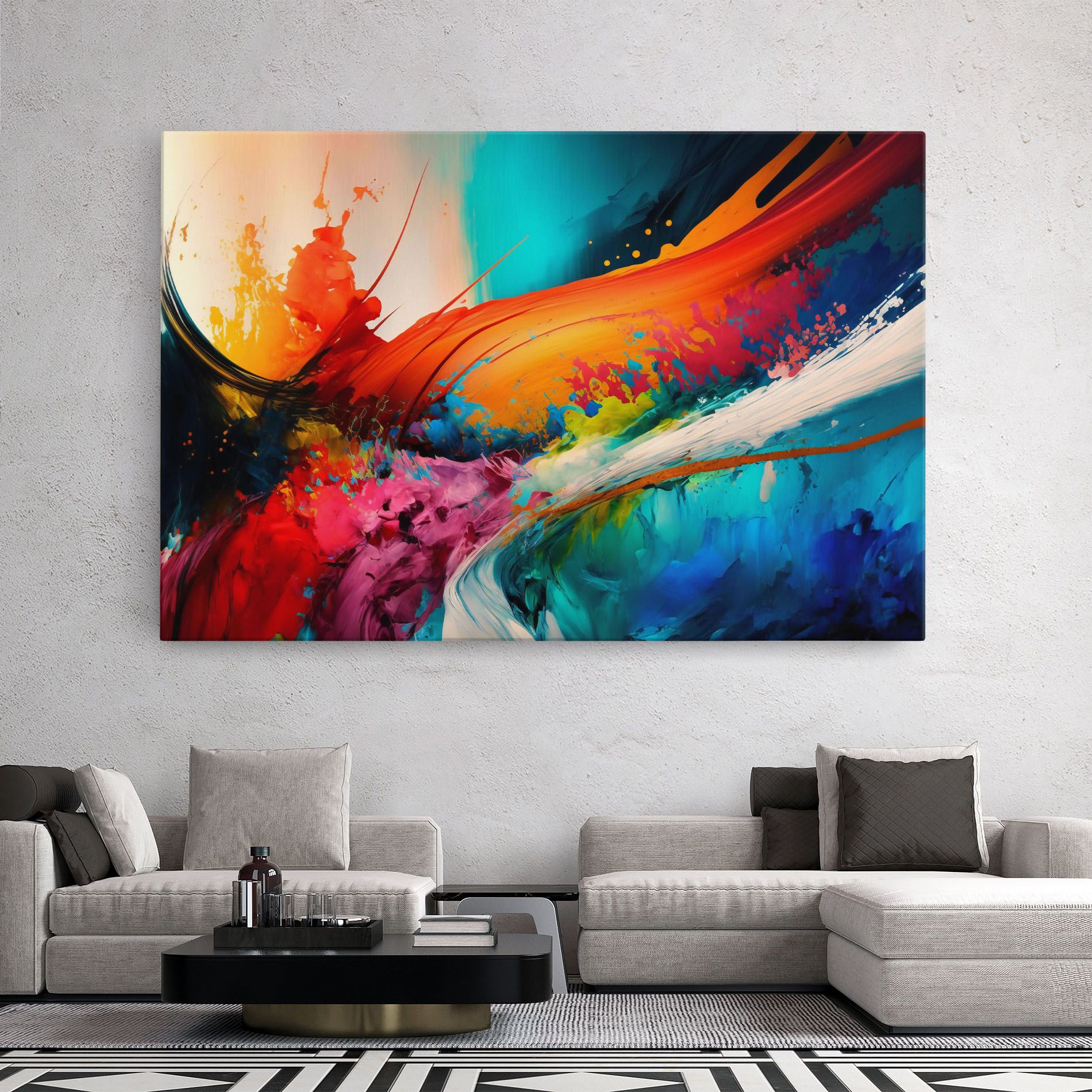 Art Brush Strokes mockup 2