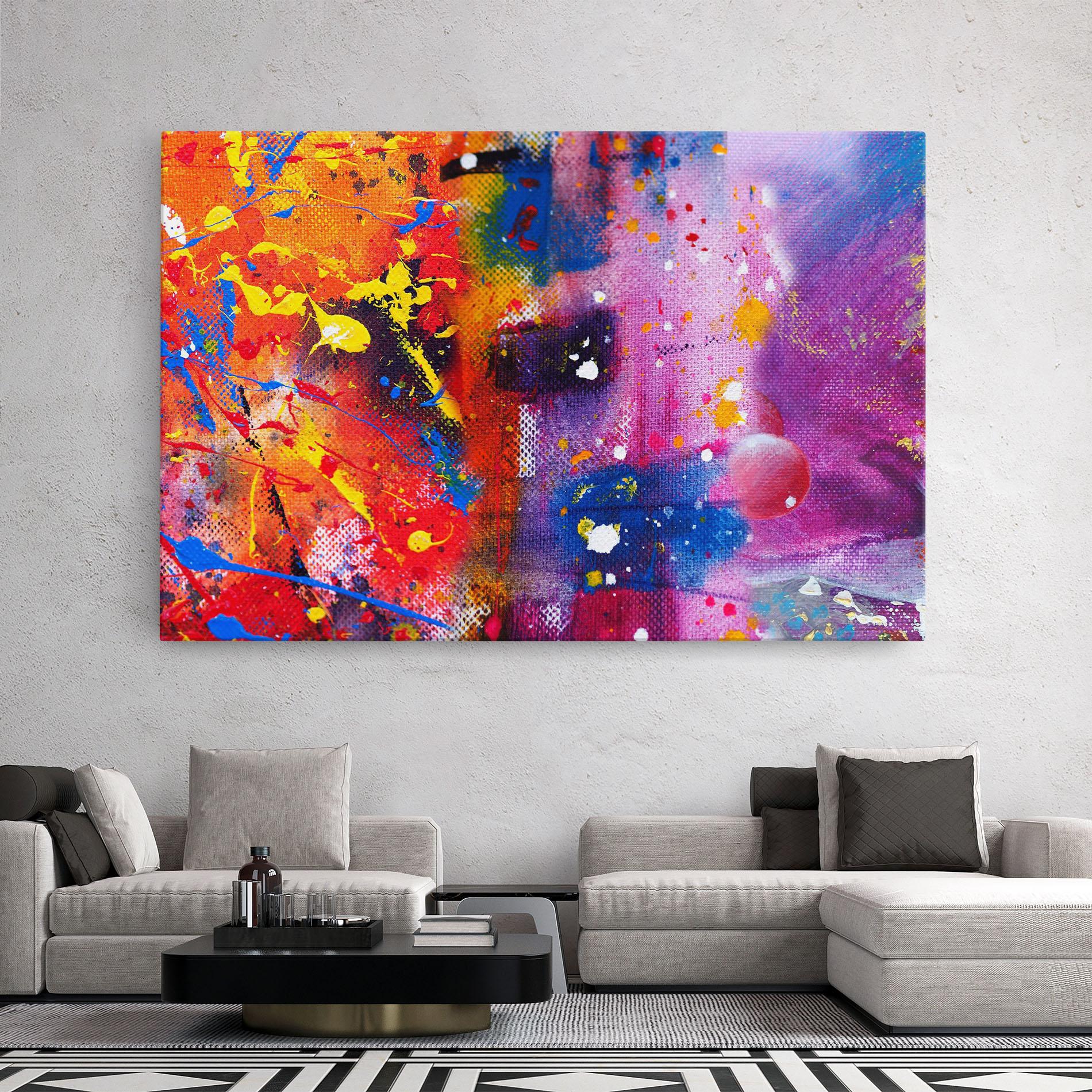 Leinwandbild Art Panorama mockup 2