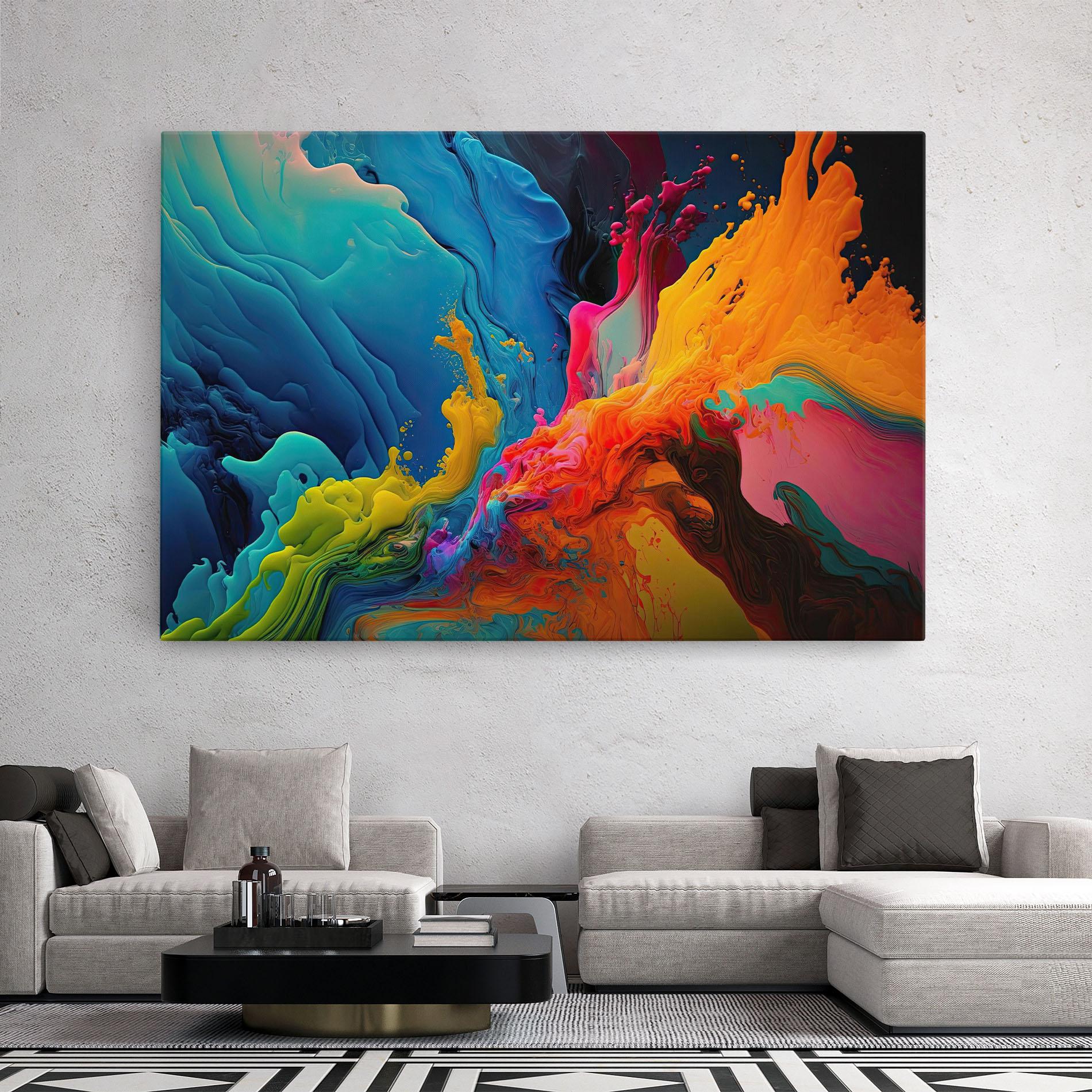 Leinwandbild Color Floating mockup 2