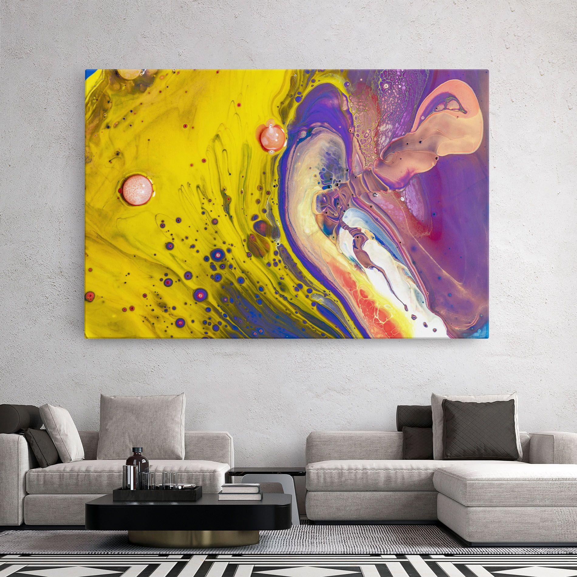 Colorful Liquid Marble mockup 2