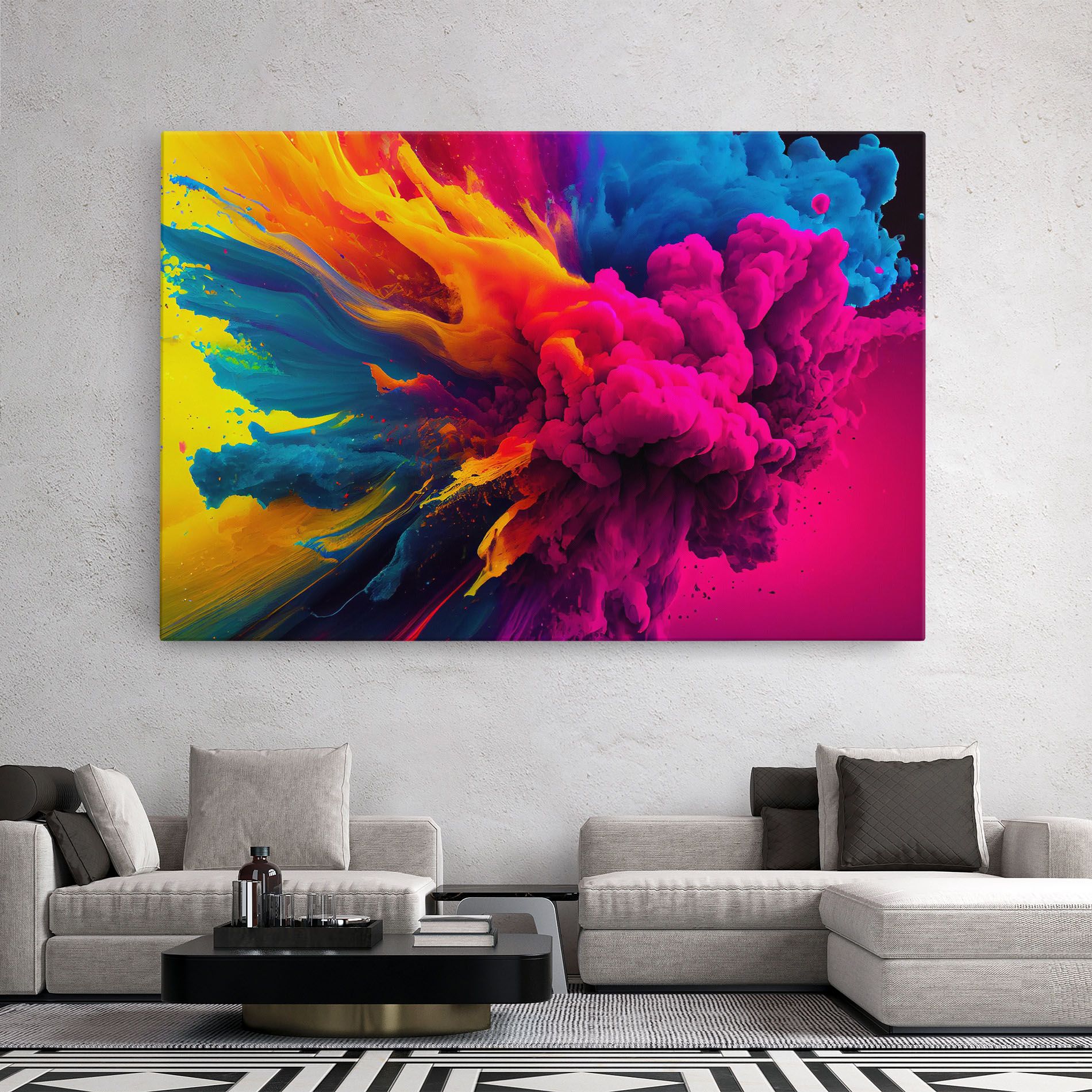 Colorful Paint Explosion mockup 2