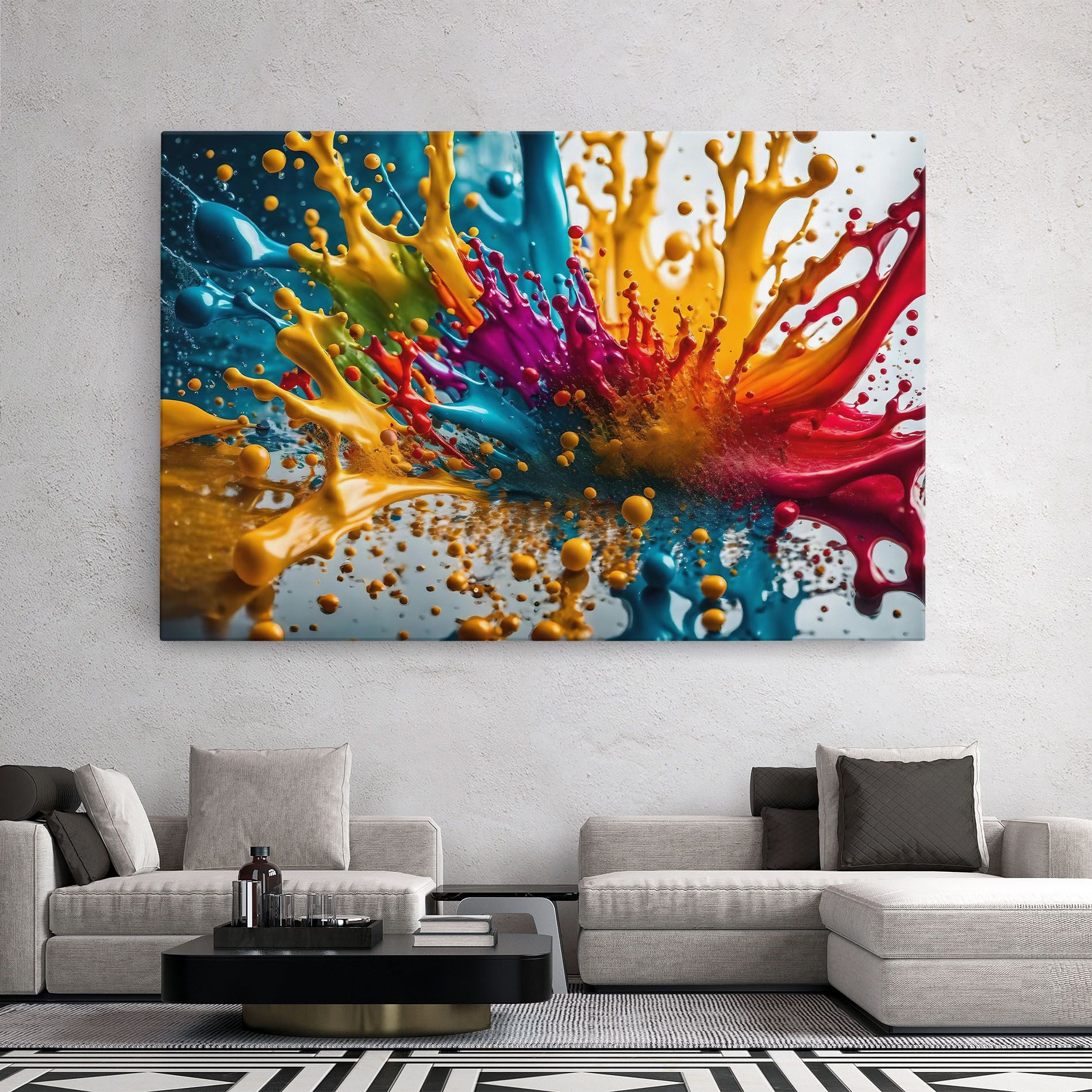 Colorful Water Splash mockup 2