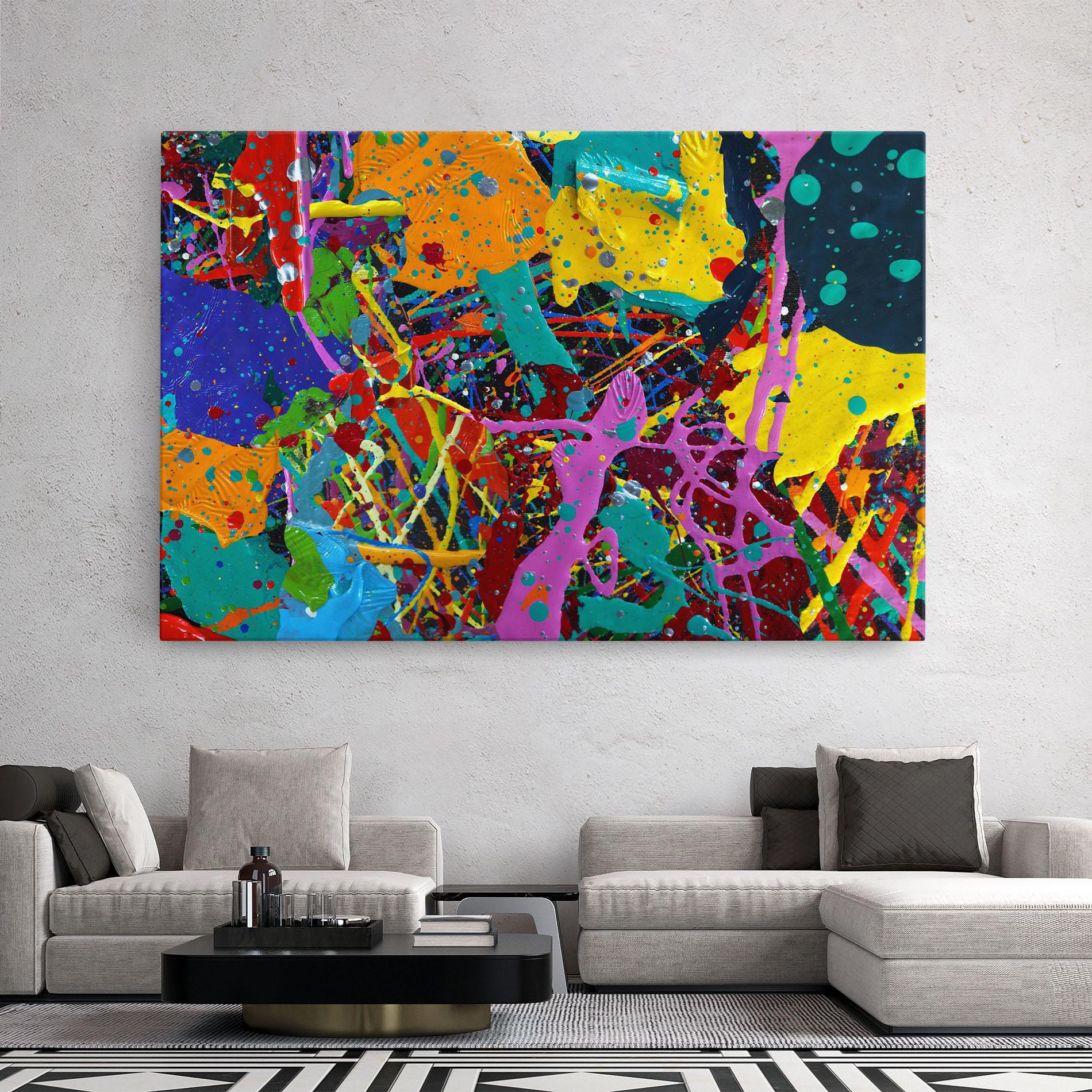 Leinwandbild Dark Panorama mockup 2