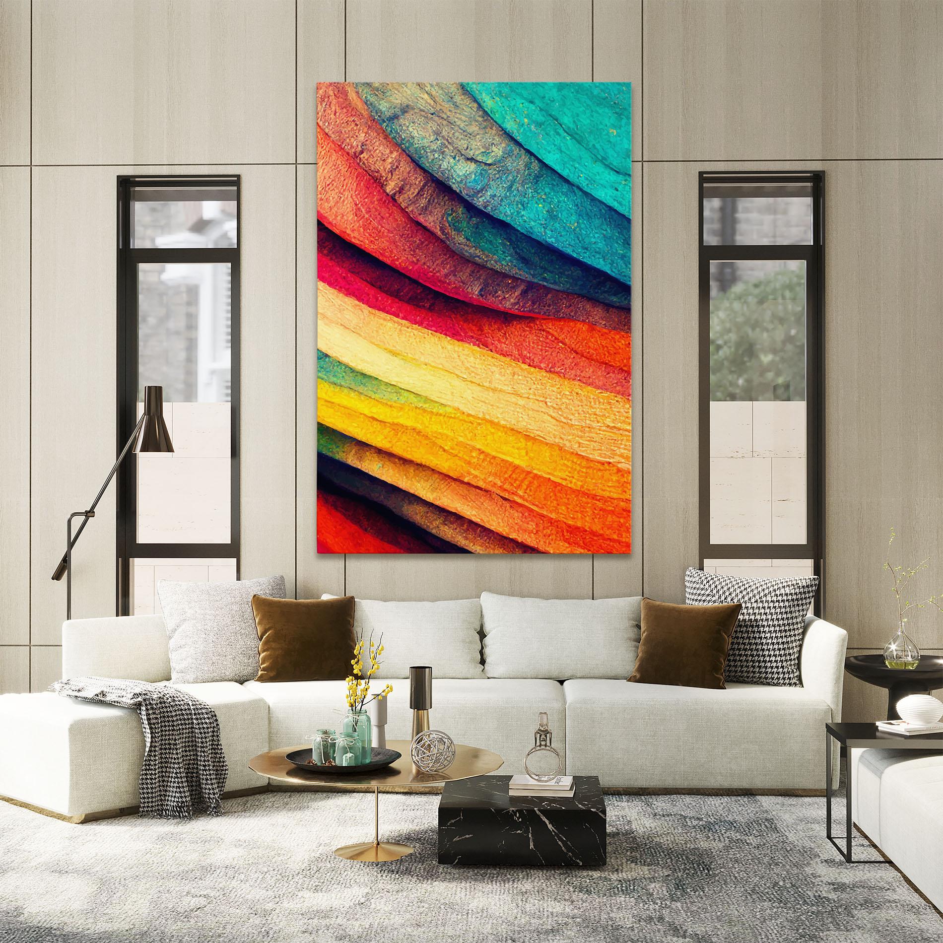 Leinwandbild Autumn Abstract Color mockup 2