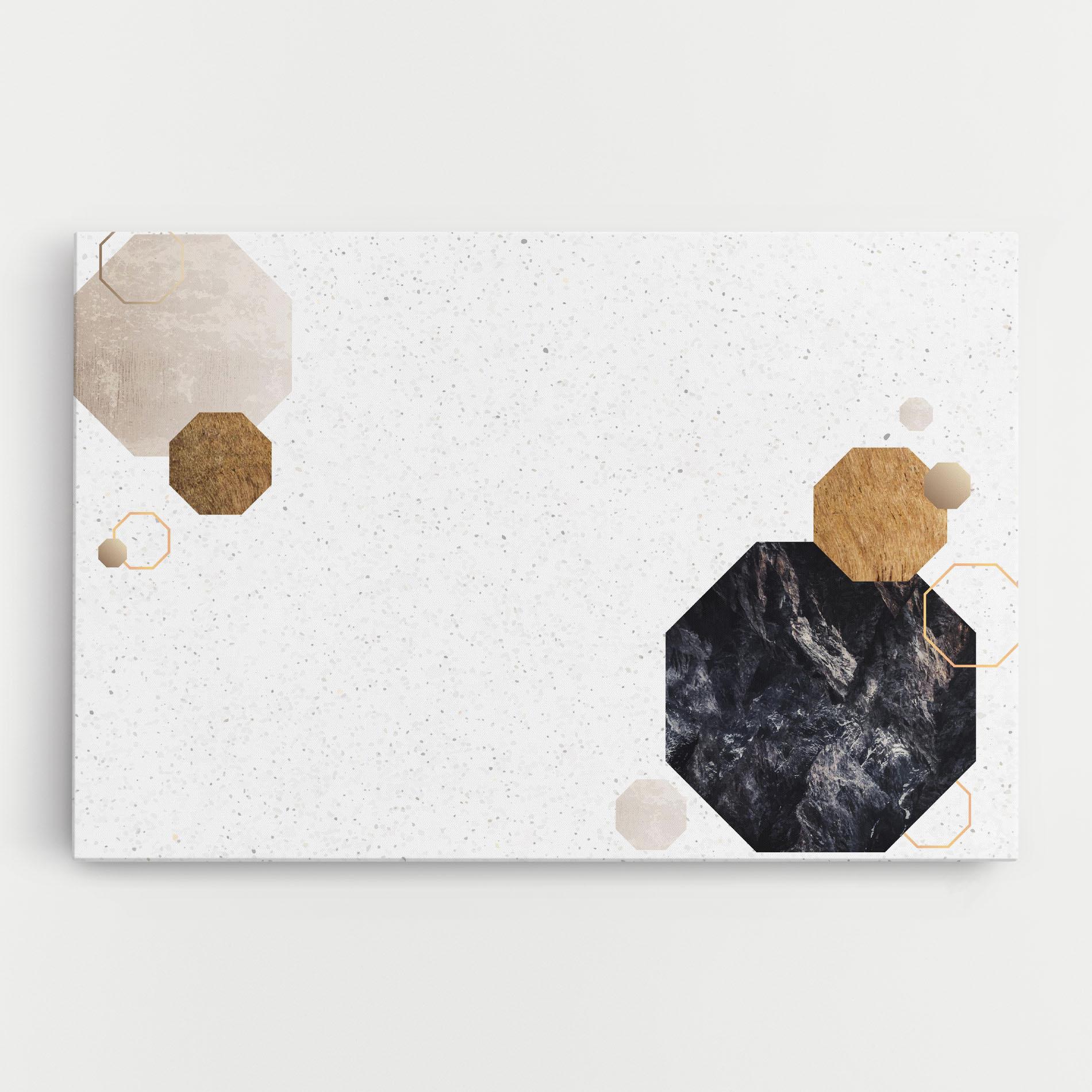 Leinwandbild Big Hexagon mockup 0