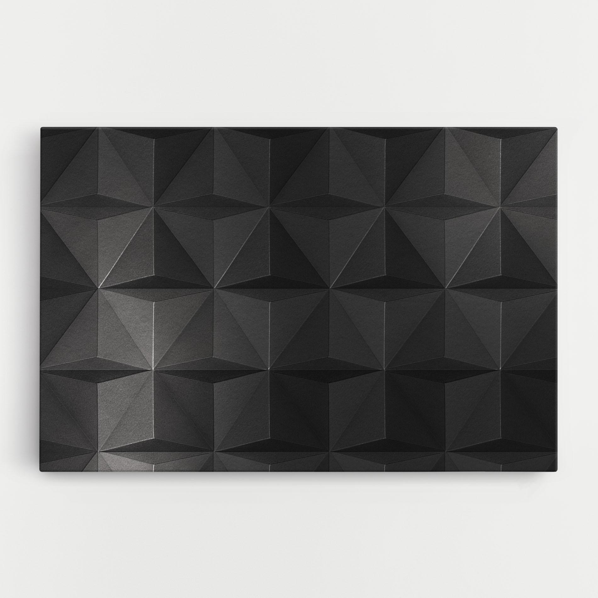Leinwandbild Black Shade Triangle mockup 0