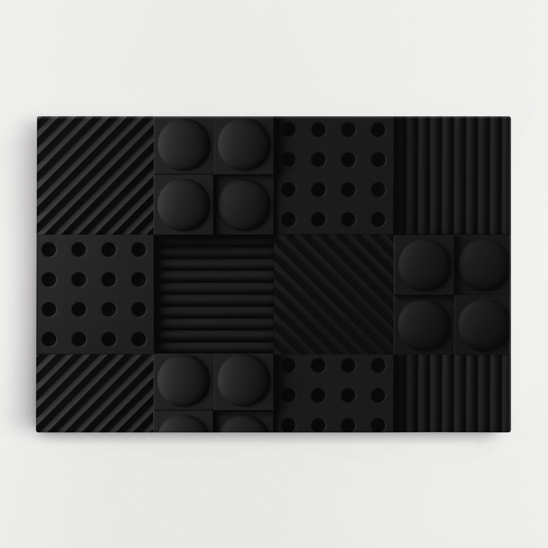 Leinwandbild Black Square Circle mockup 0