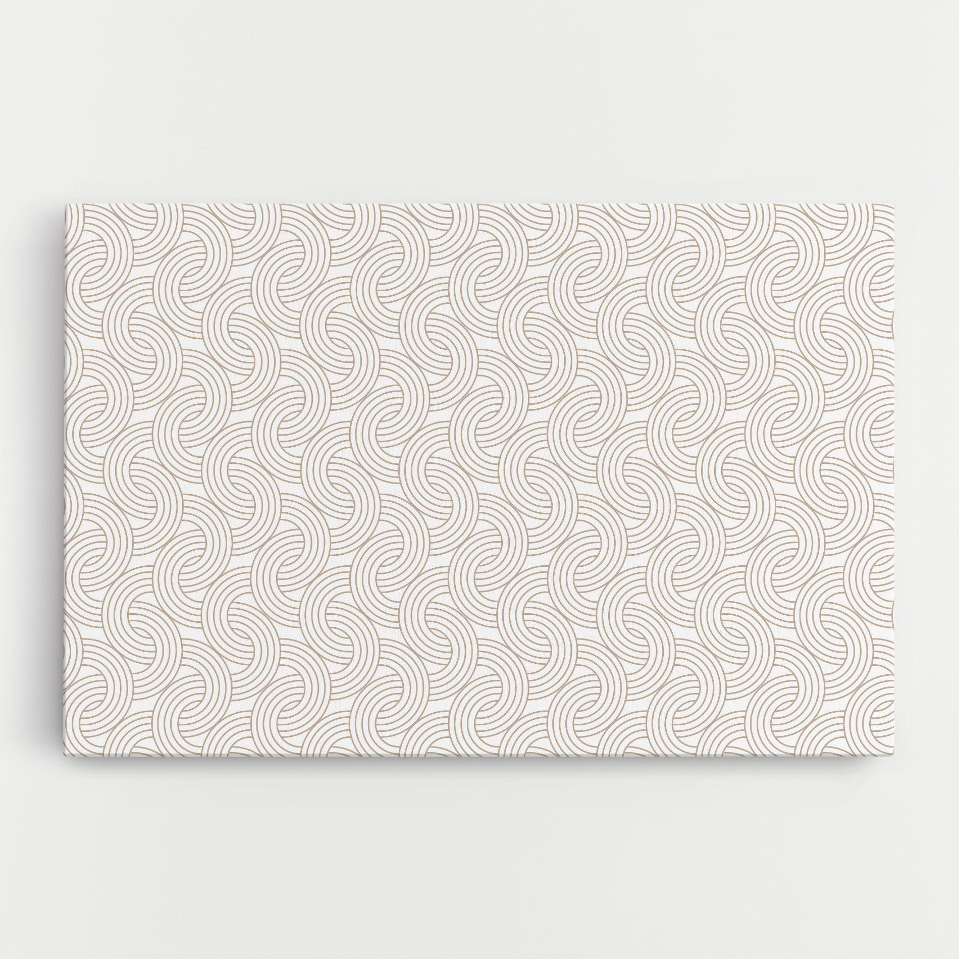 Leinwandbild Cream Lines mockup 0