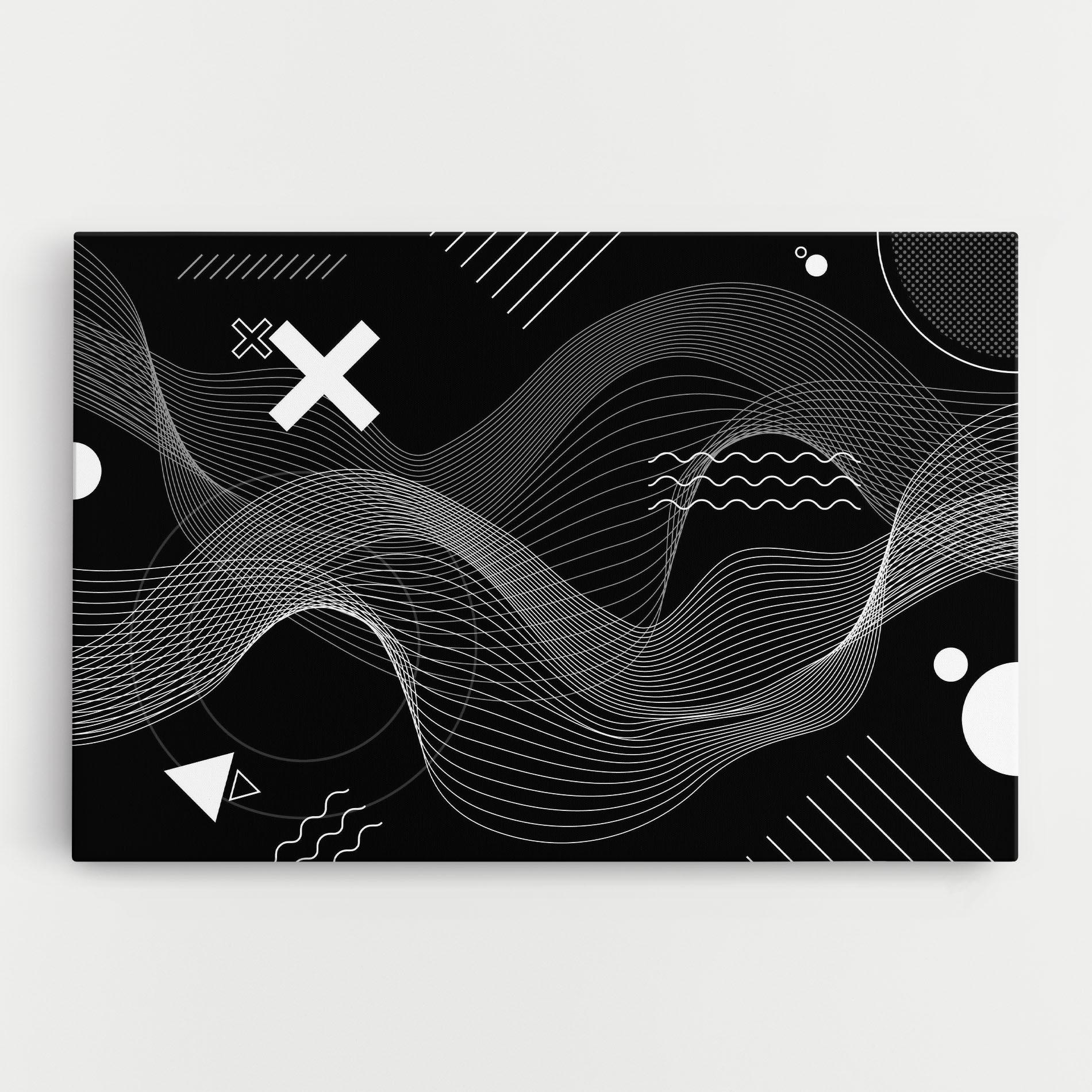 Leinwandbild Geometric Lines mockup 0