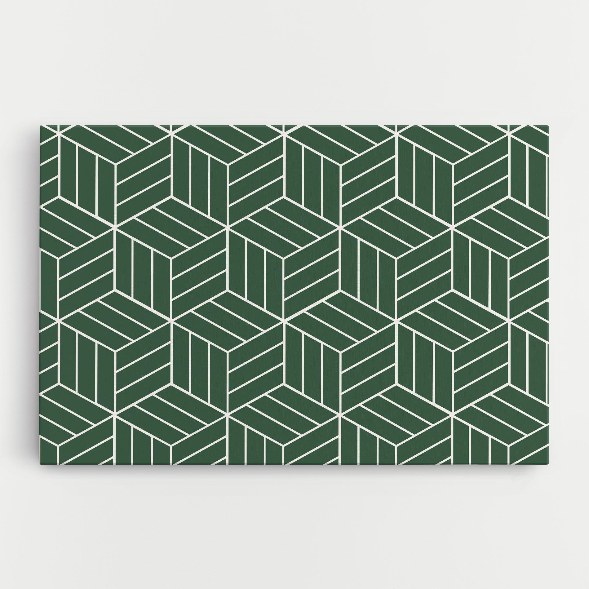 Leinwandbild Green Square mockup 0