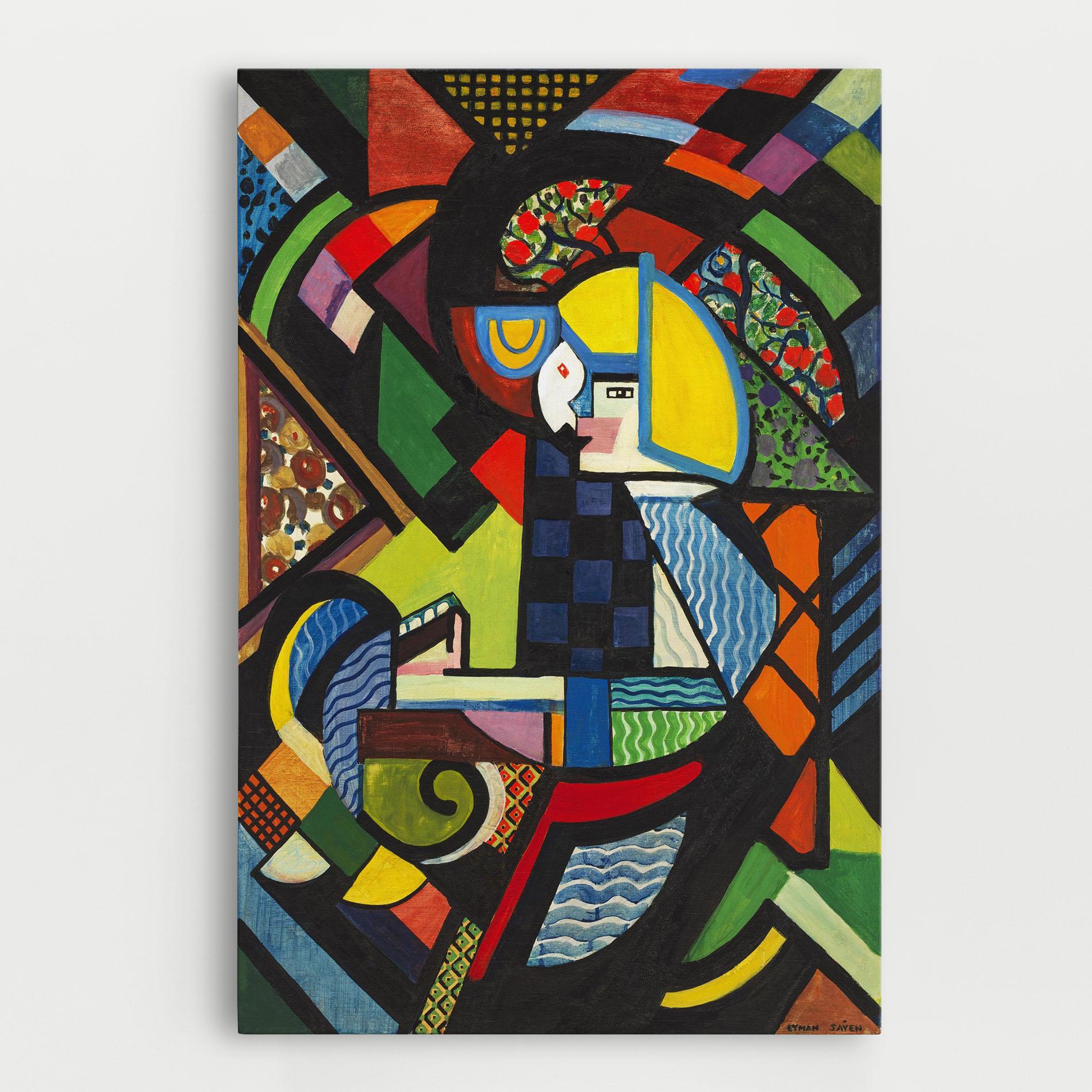 Leinwandbild Mix Color Shapes mockup 0