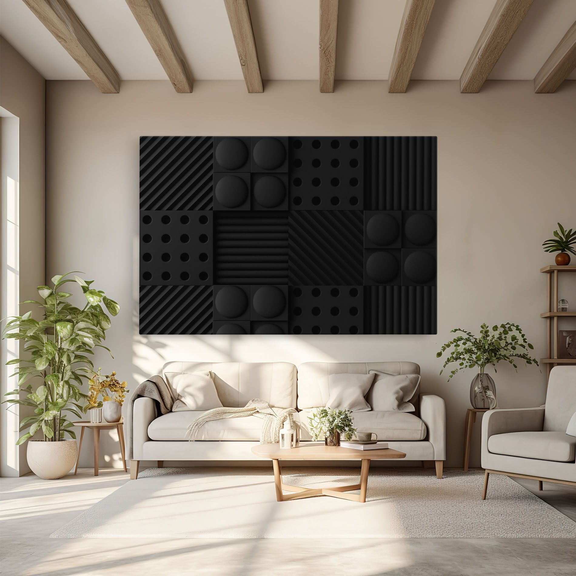 Black Square Circle mockup 6