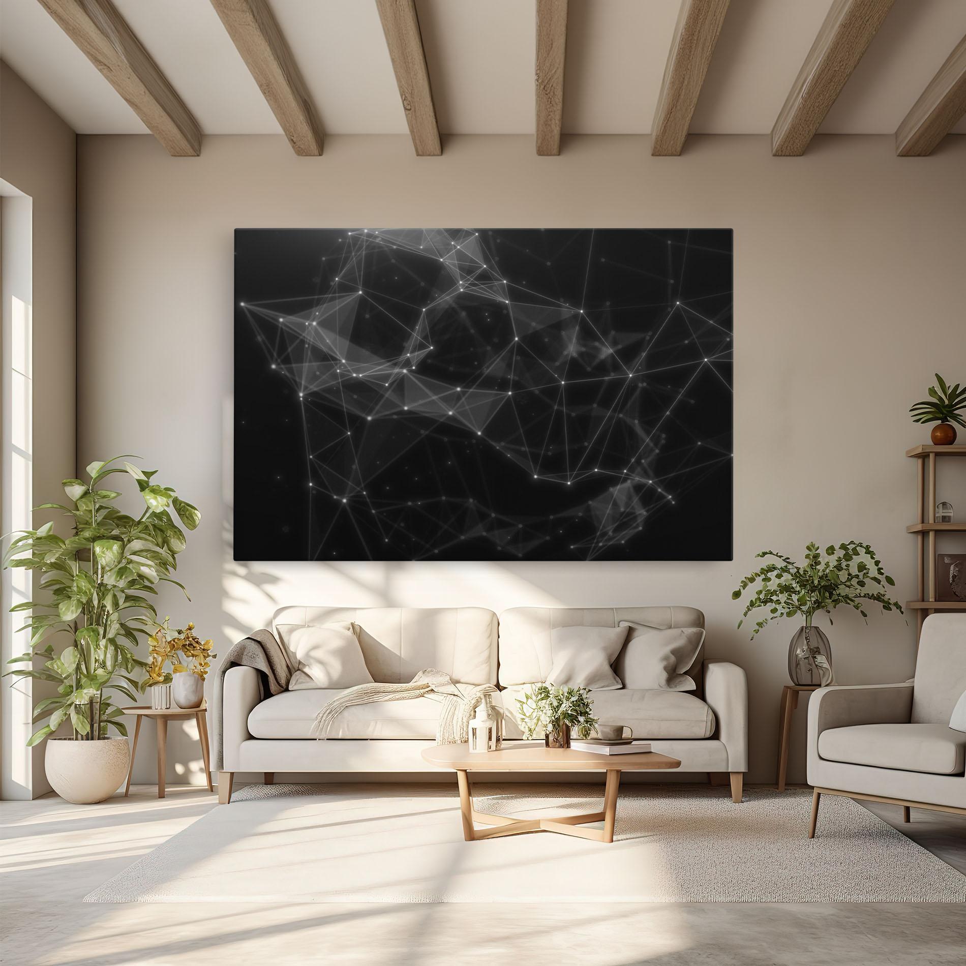 Leinwandbild Connecting Lines mockup 6