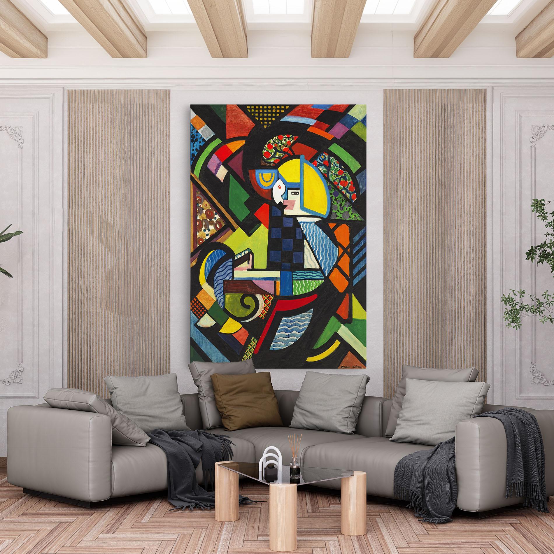 Leinwandbild Mix Color Shapes mockup 6