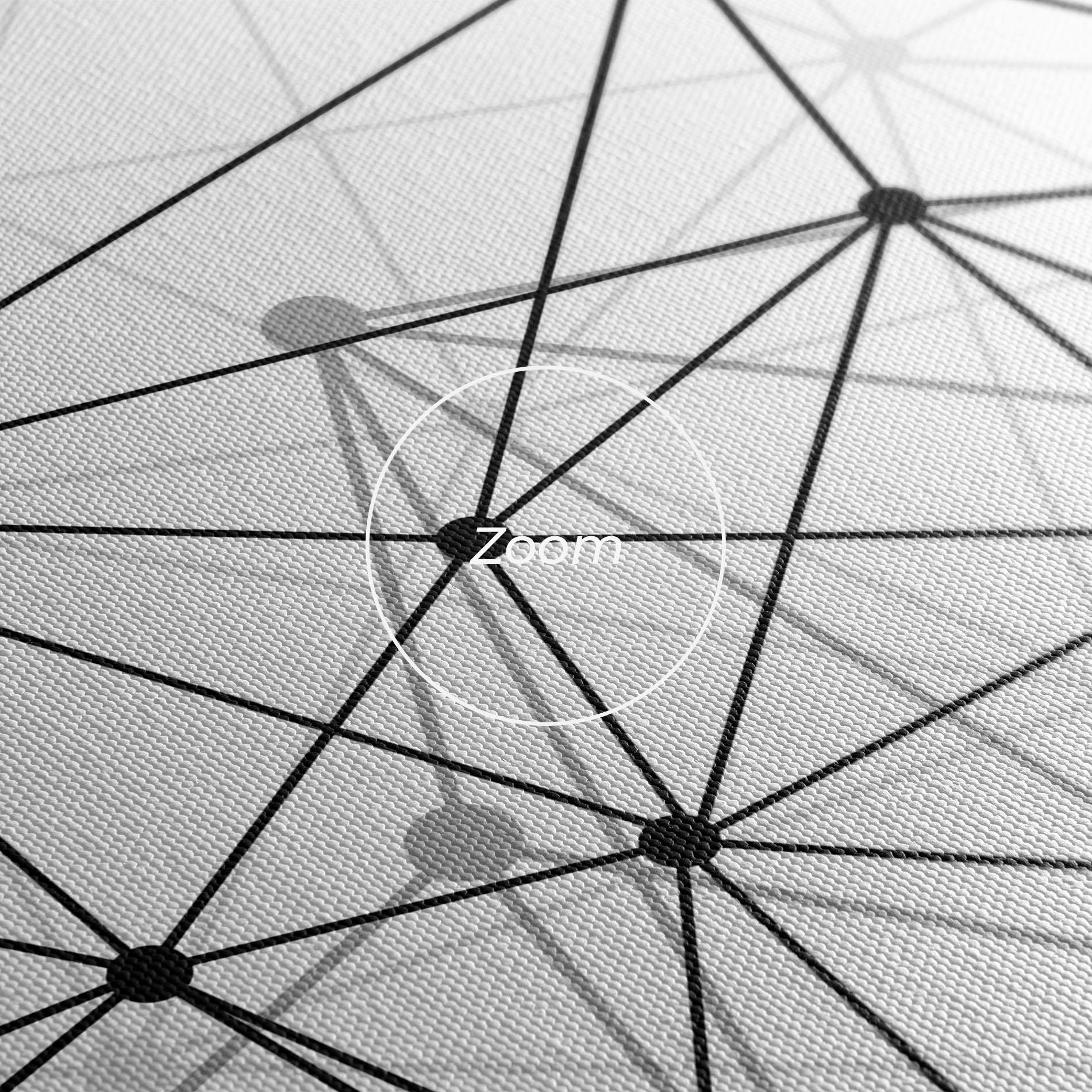 Leinwandbild Black Connecting mockup 3