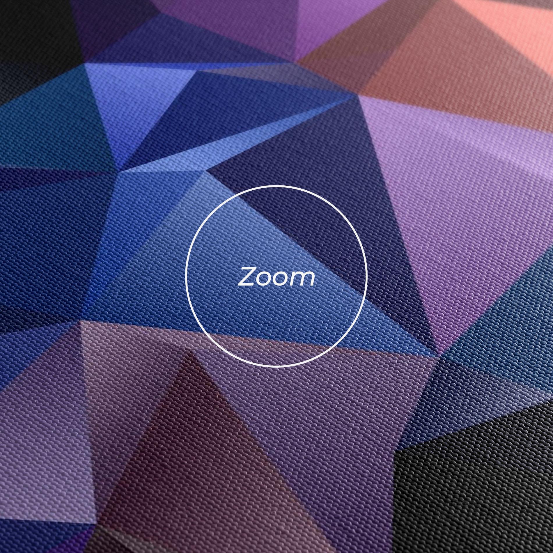 Leinwandbild Black Purple Triangle mockup 3