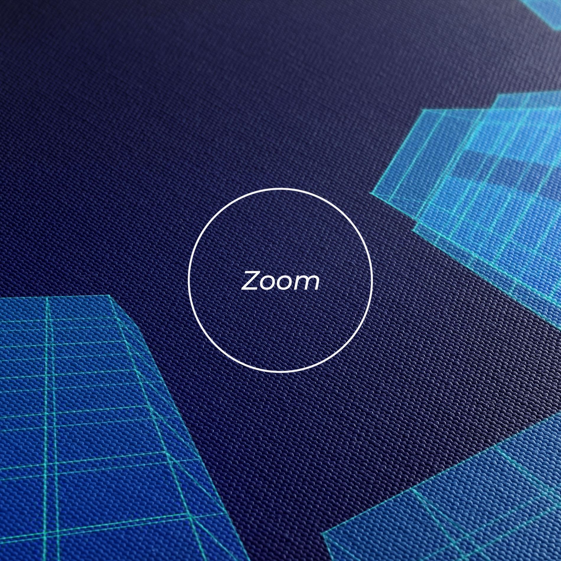 Leinwandbild Blue Buildings mockup 3