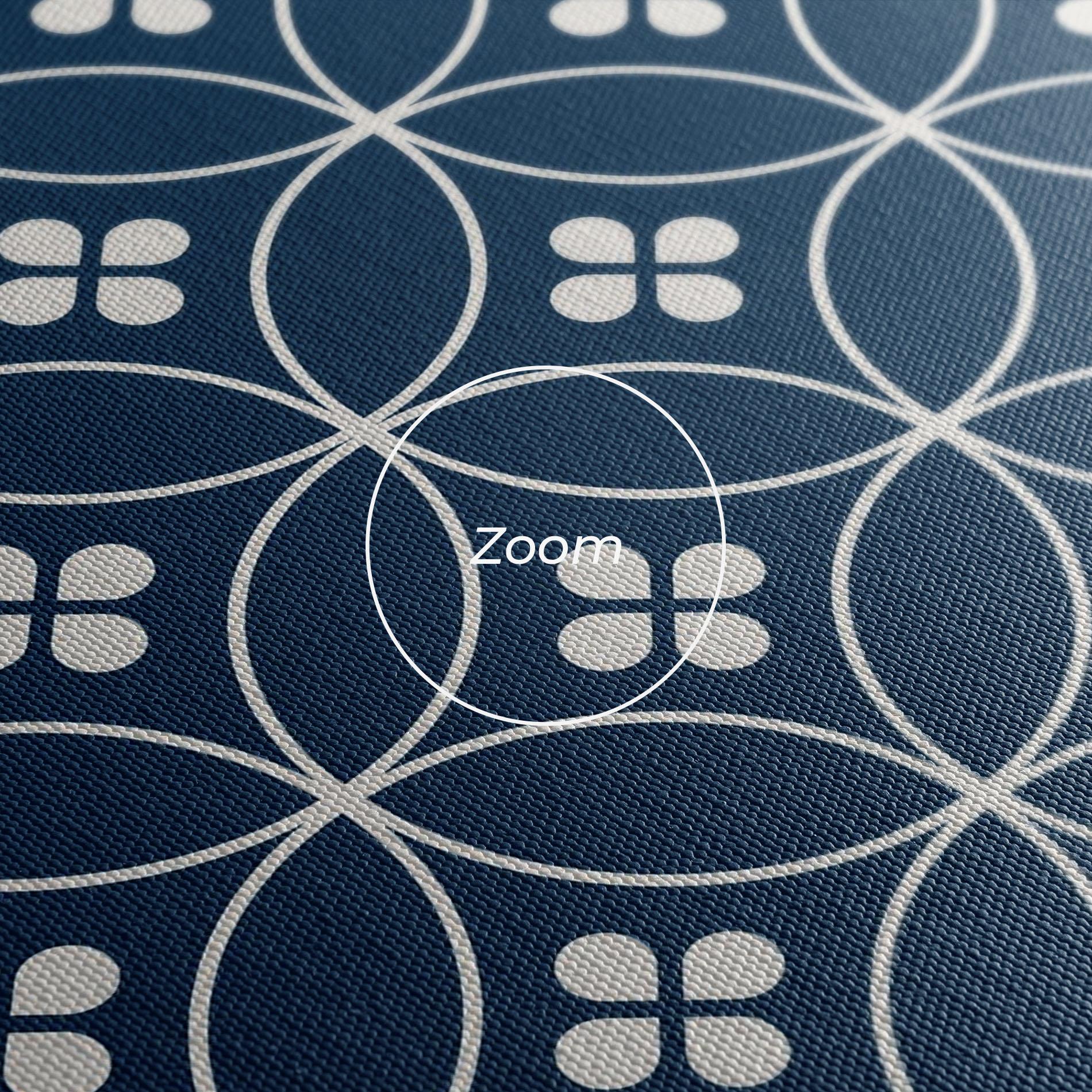 Leinwandbild Blue Circle mockup 3