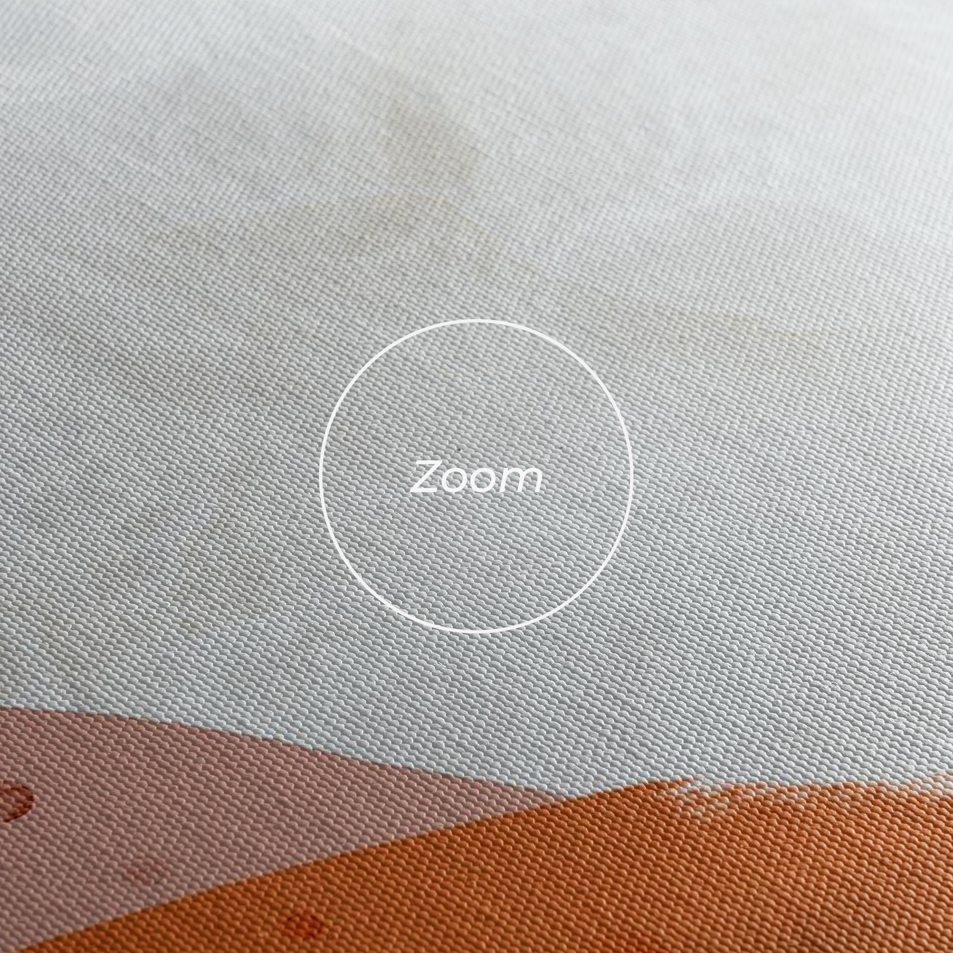 Leinwandbild Orange Yellow Line mockup 3