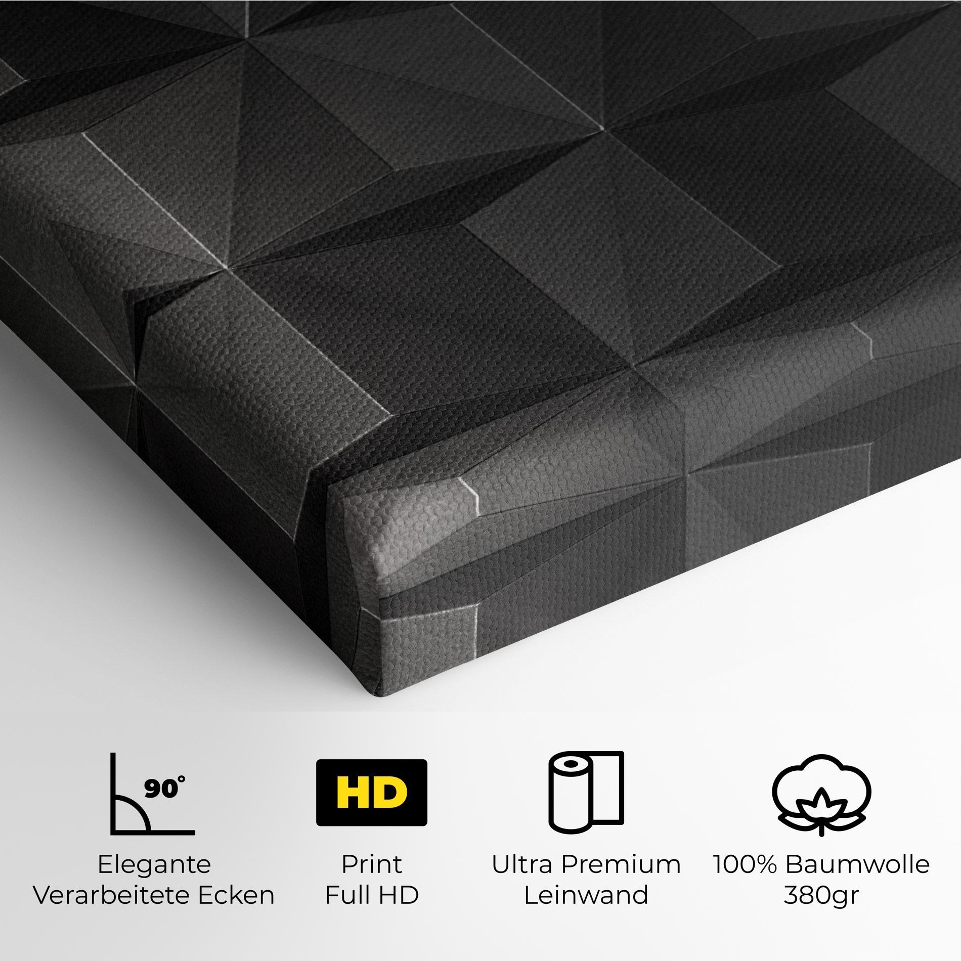 Leinwandbild Black Shade Triangle mockup 4