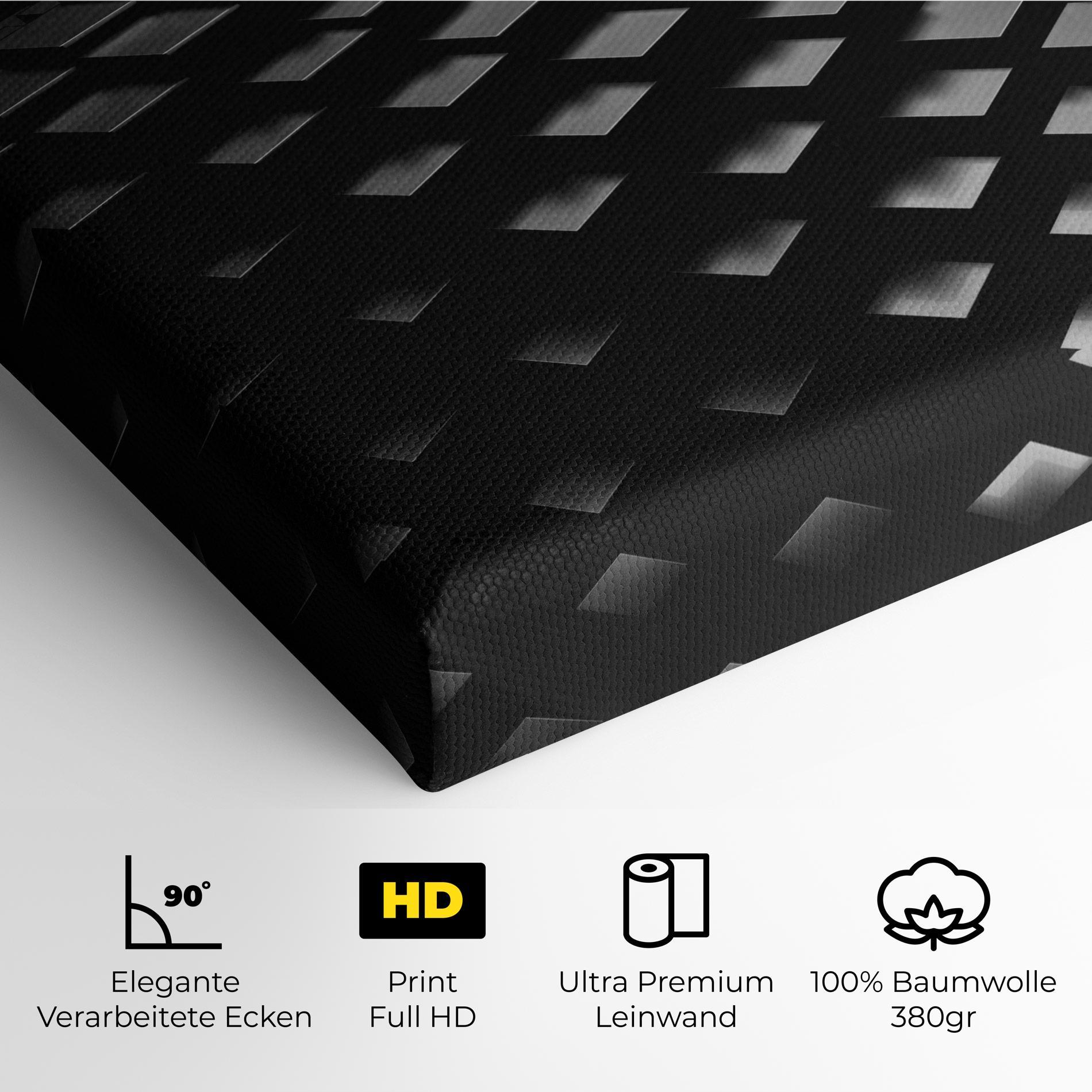 Leinwandbild Black Square Wave mockup 4