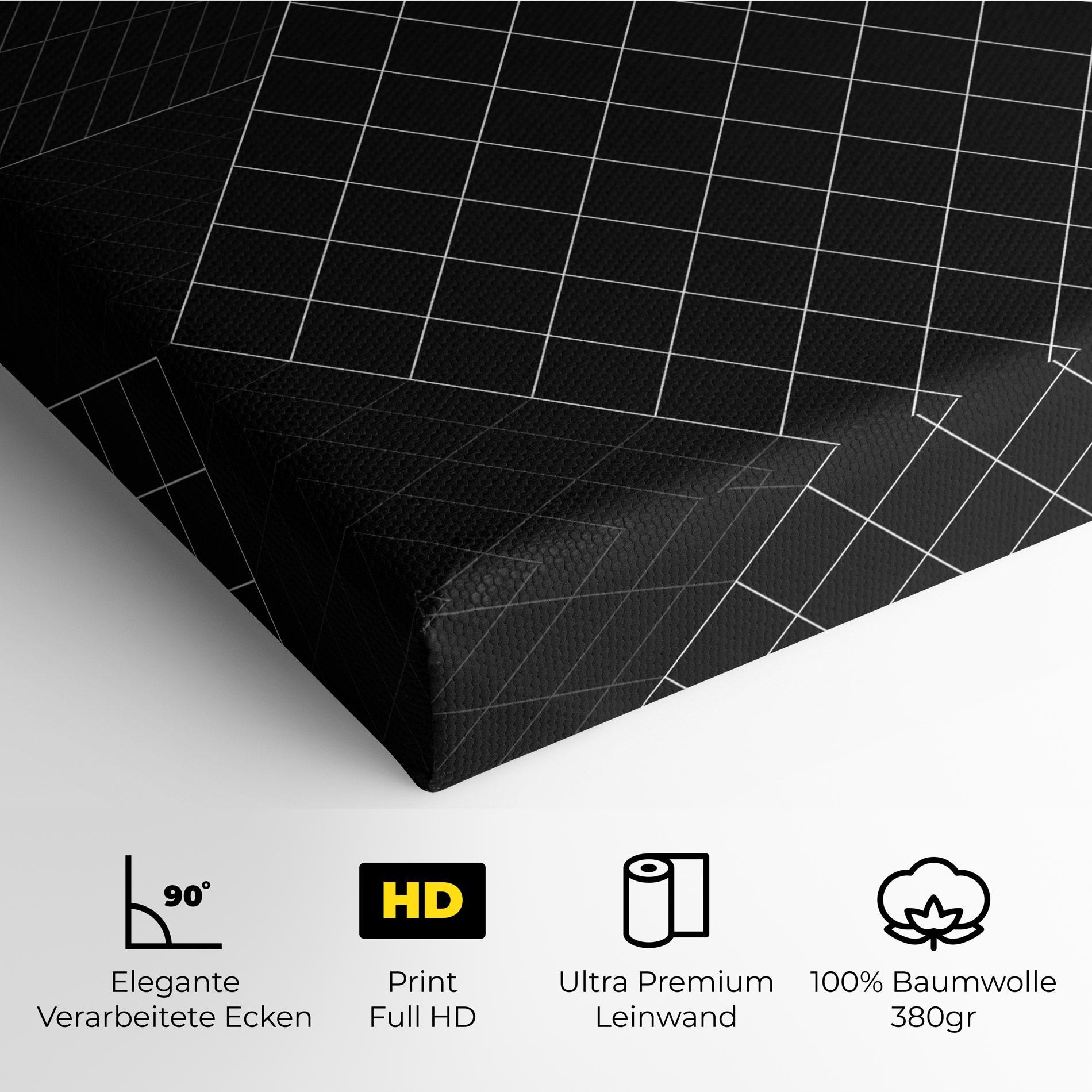 Leinwandbild Black Square mockup 4