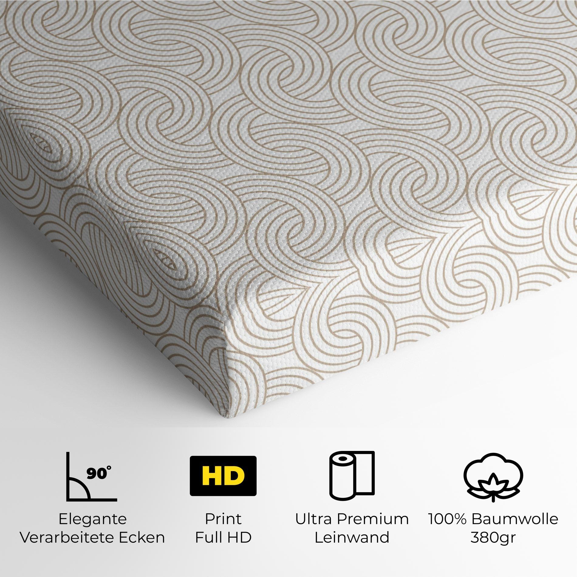 Leinwandbild Cream Lines mockup 4