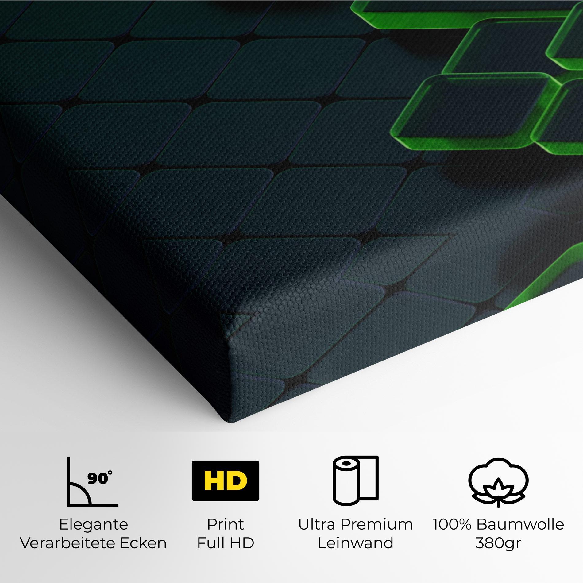 Leinwandbild Green Square Floating mockup 4