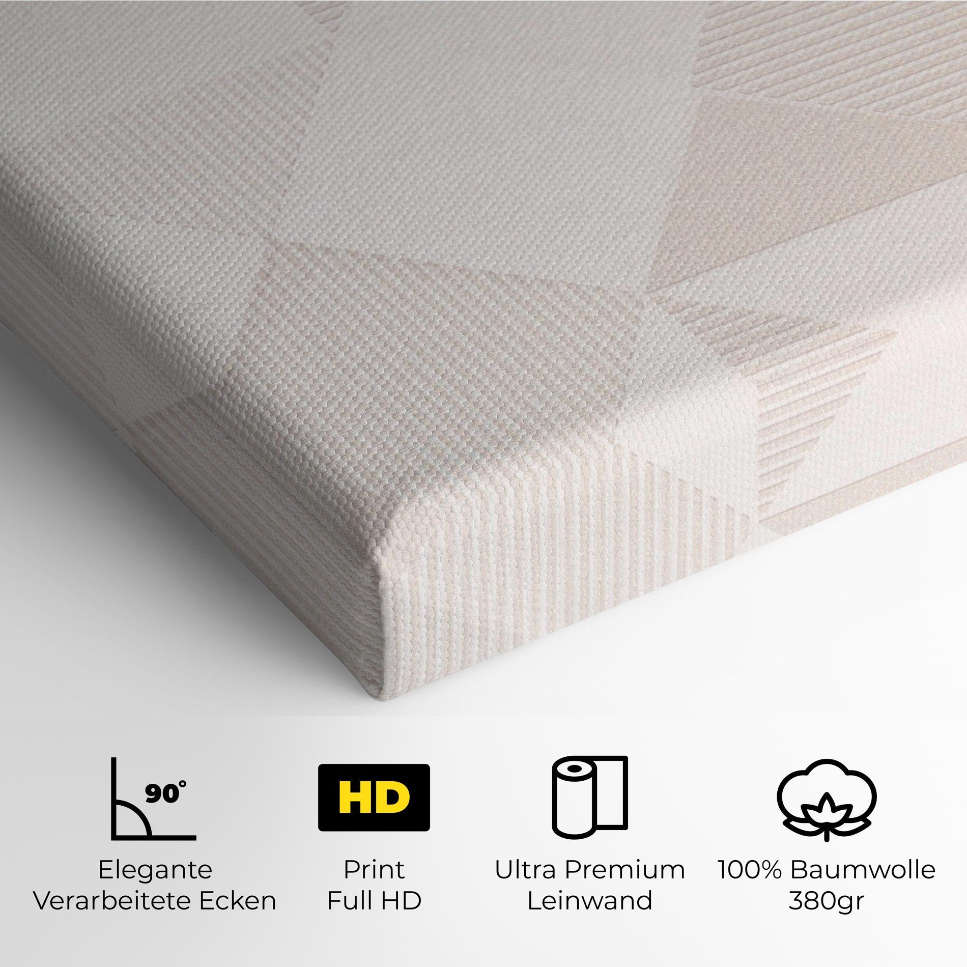 Leinwandbild Light Cream Rhombus mockup 4