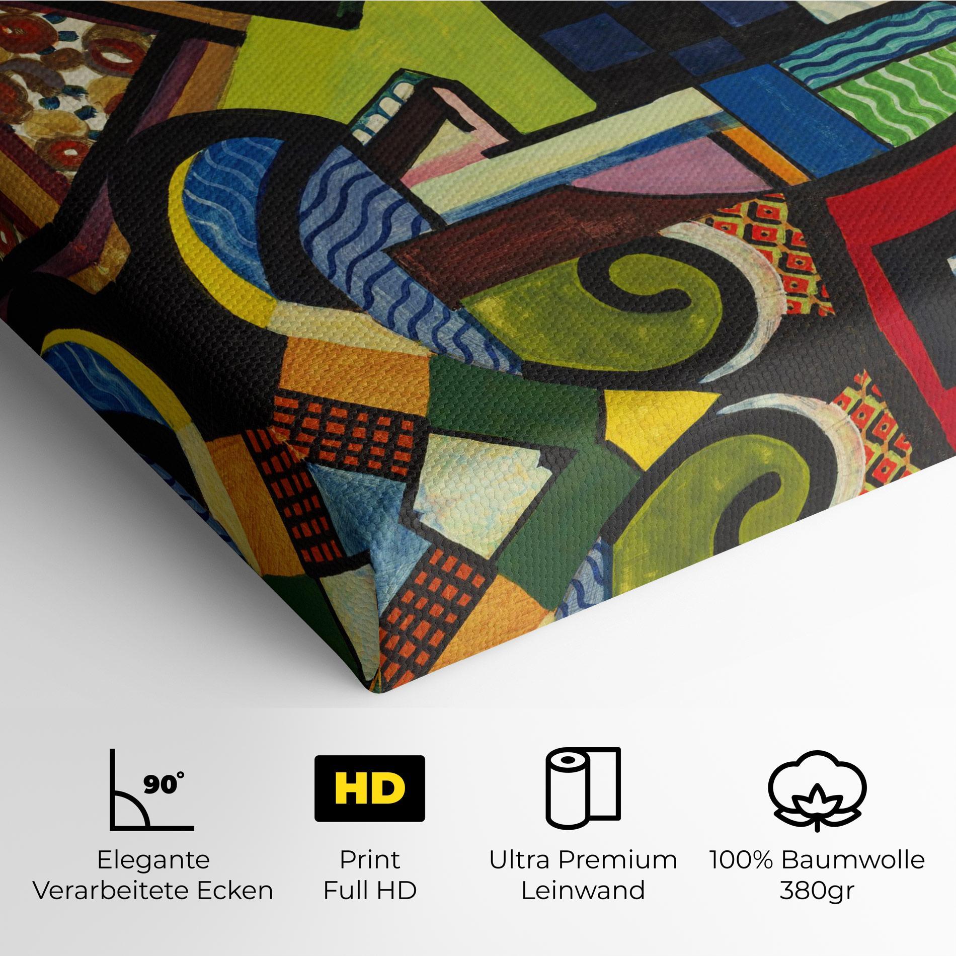 Leinwandbild Mix Color Shapes mockup 4