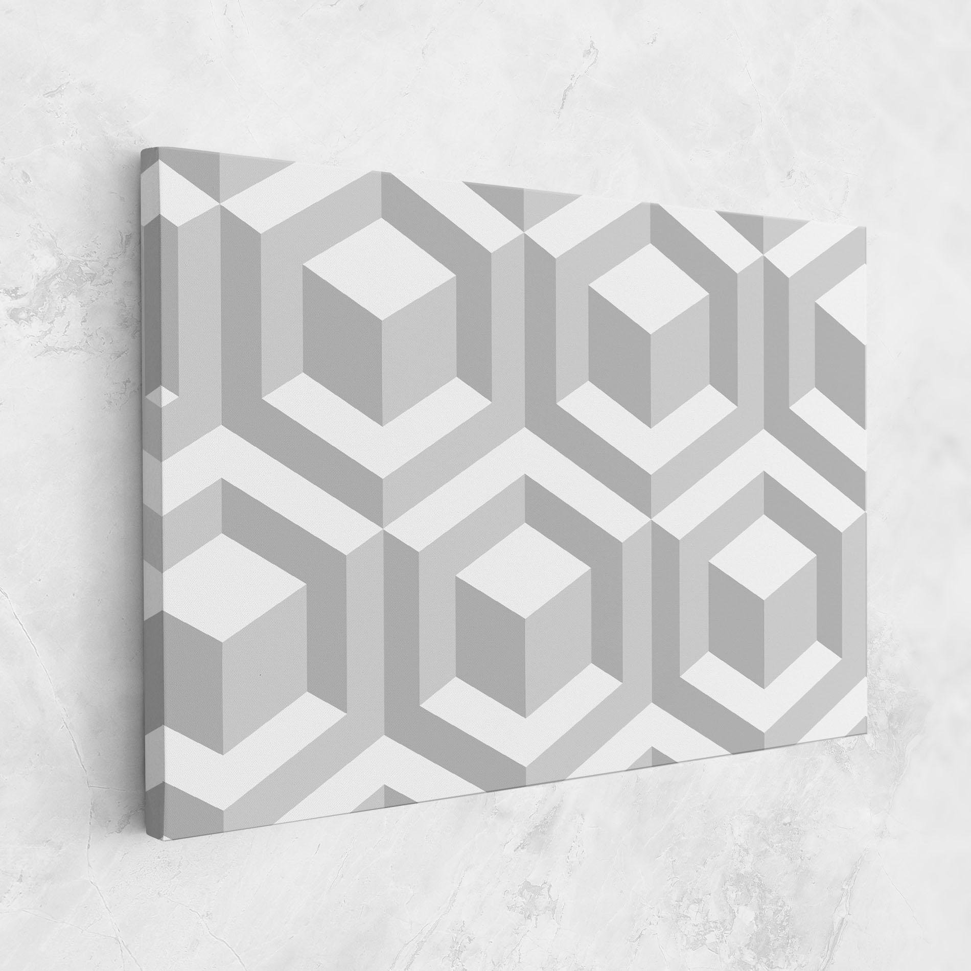 Leinwandbild 3d Square mockup 1