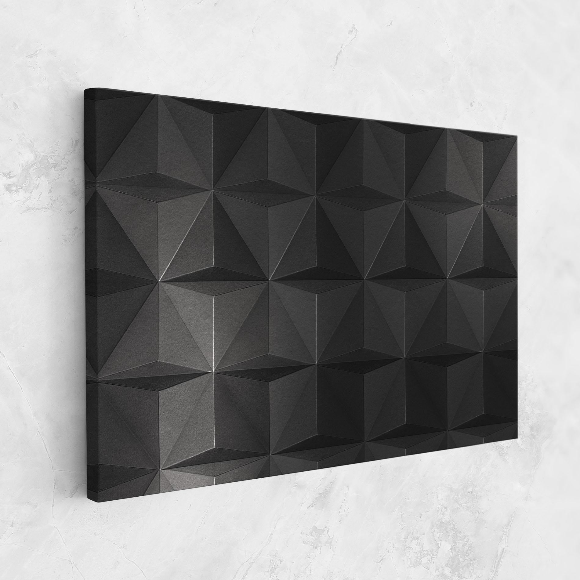 Leinwandbild Black Shade Triangle mockup 1