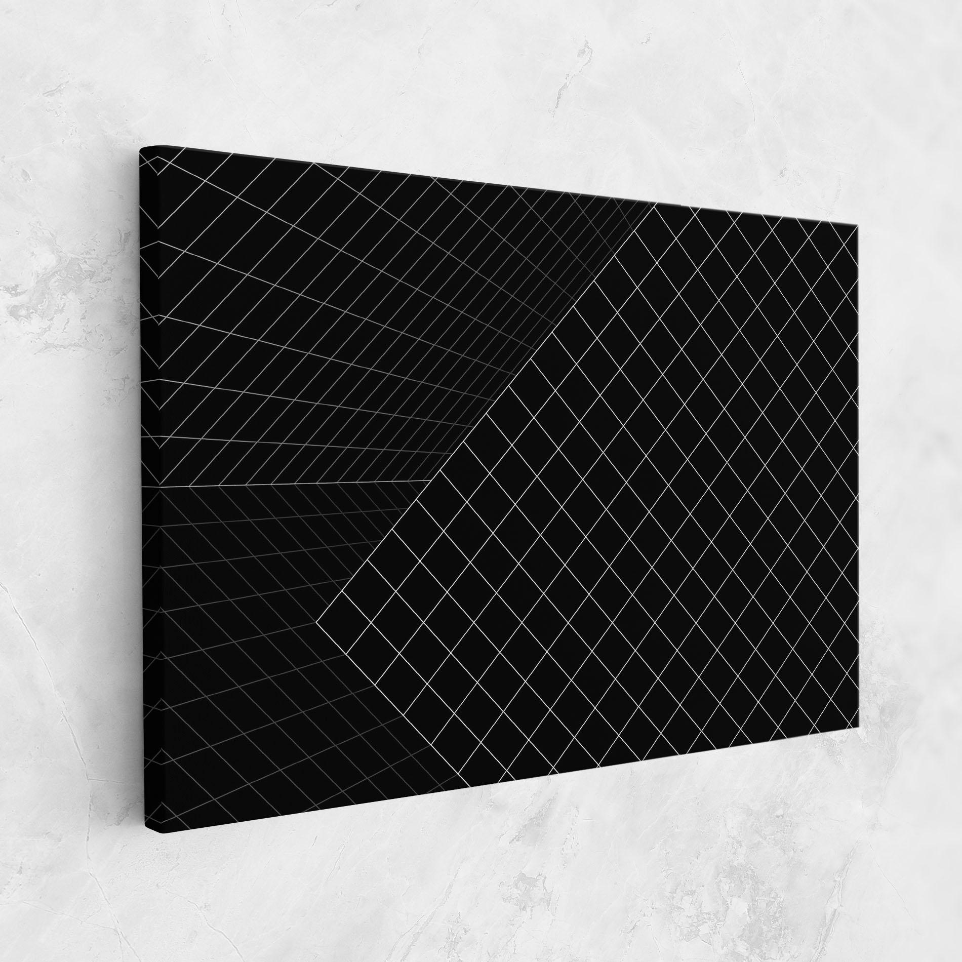 Leinwandbild Black Square mockup 1