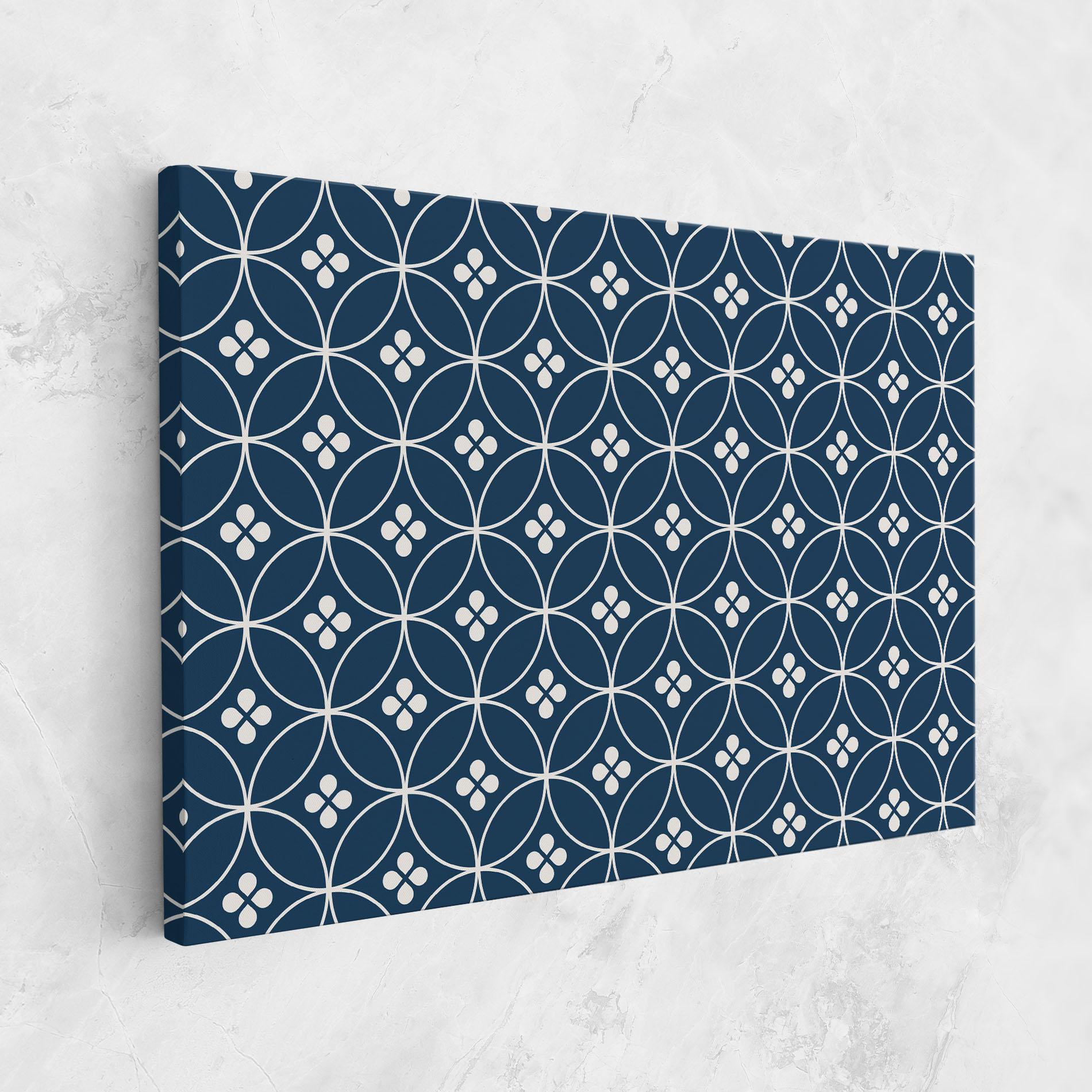 Leinwandbild Blue Circle mockup 1