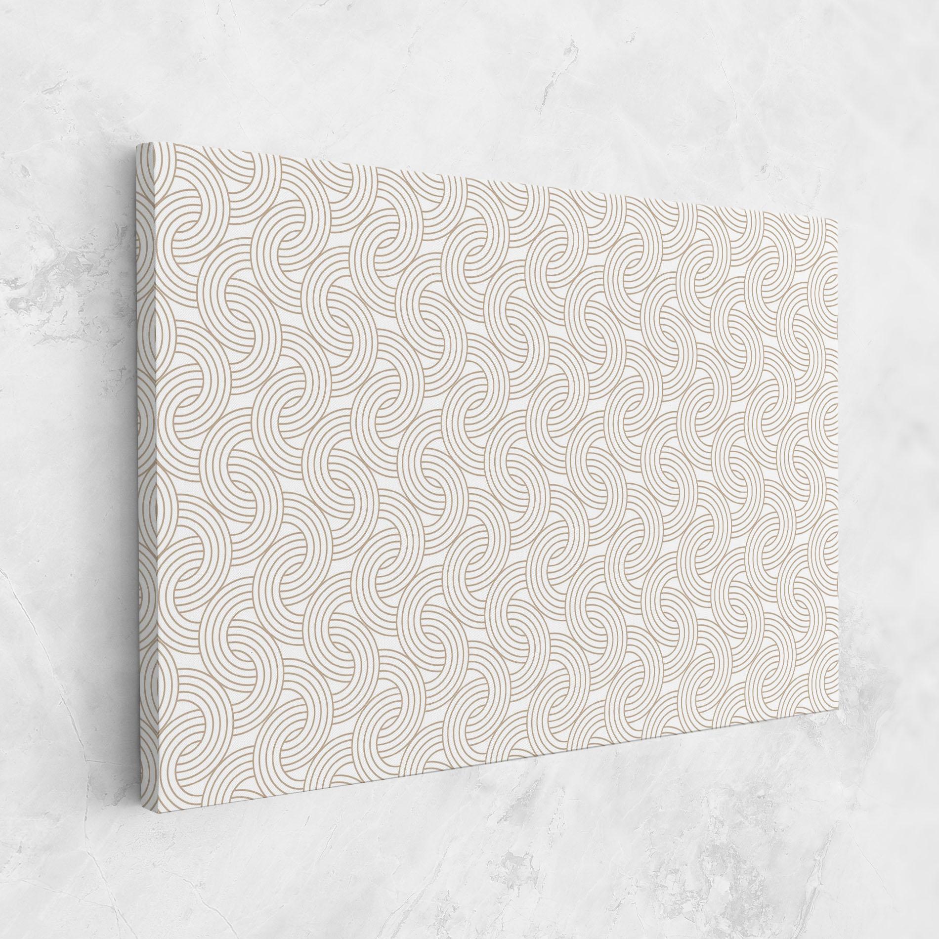 Leinwandbild Cream Lines mockup 1
