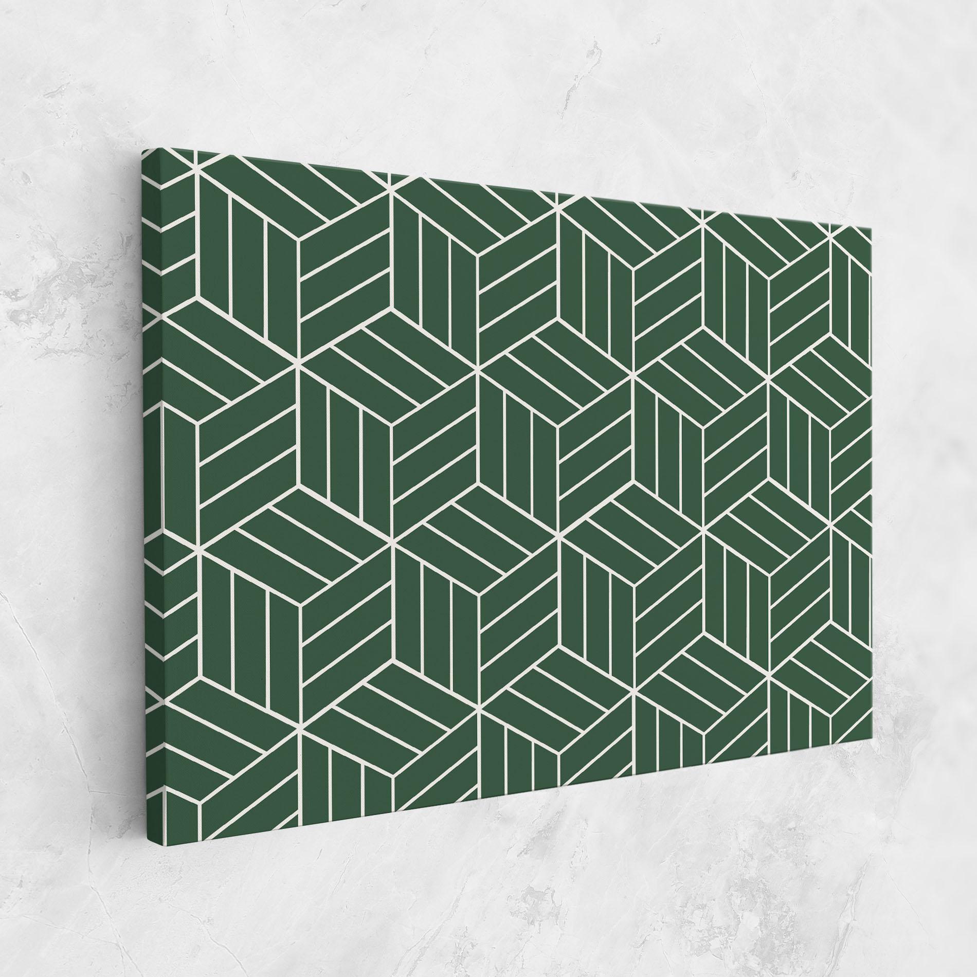 Leinwandbild Green Square mockup 1