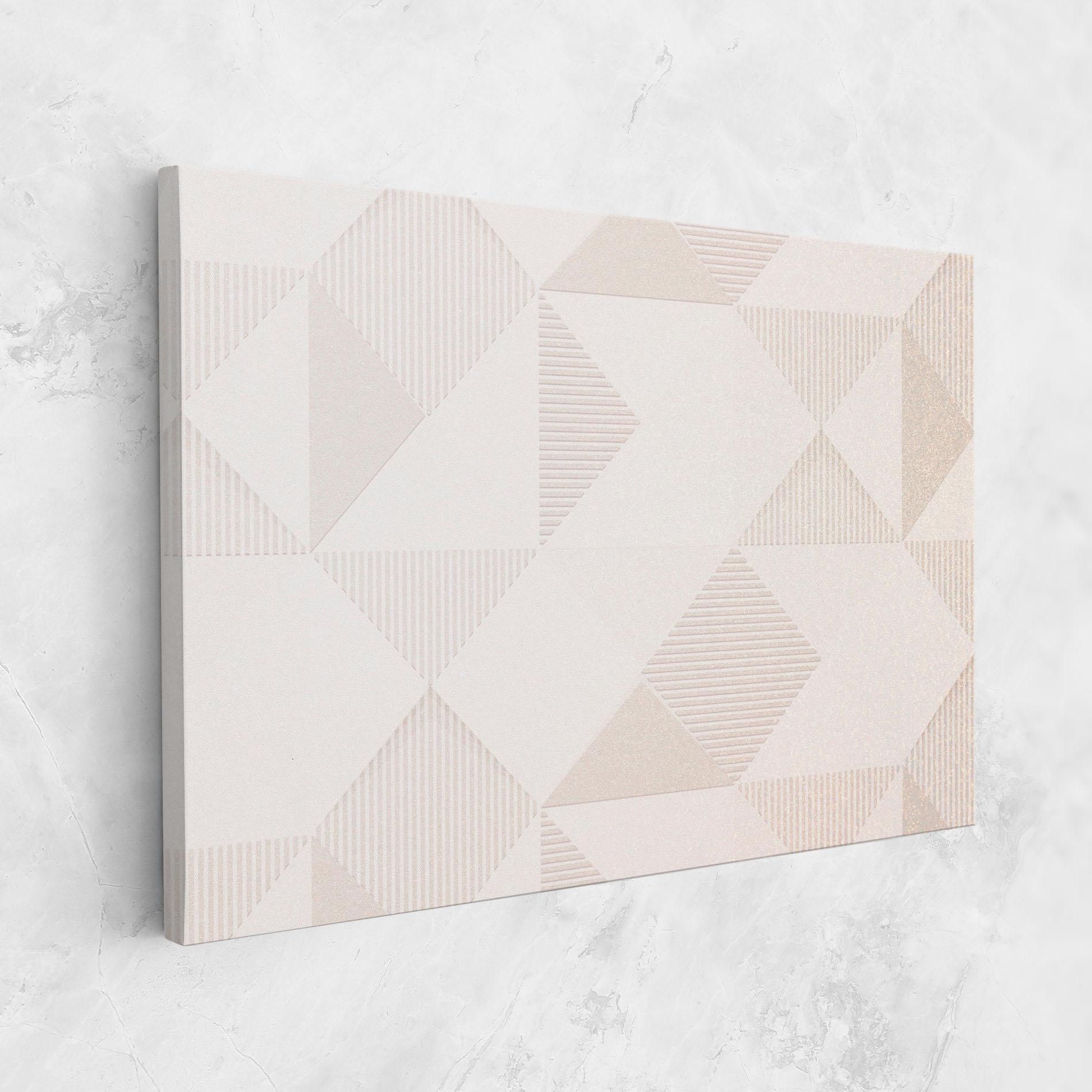Leinwandbild Light Cream Rhombus mockup 1