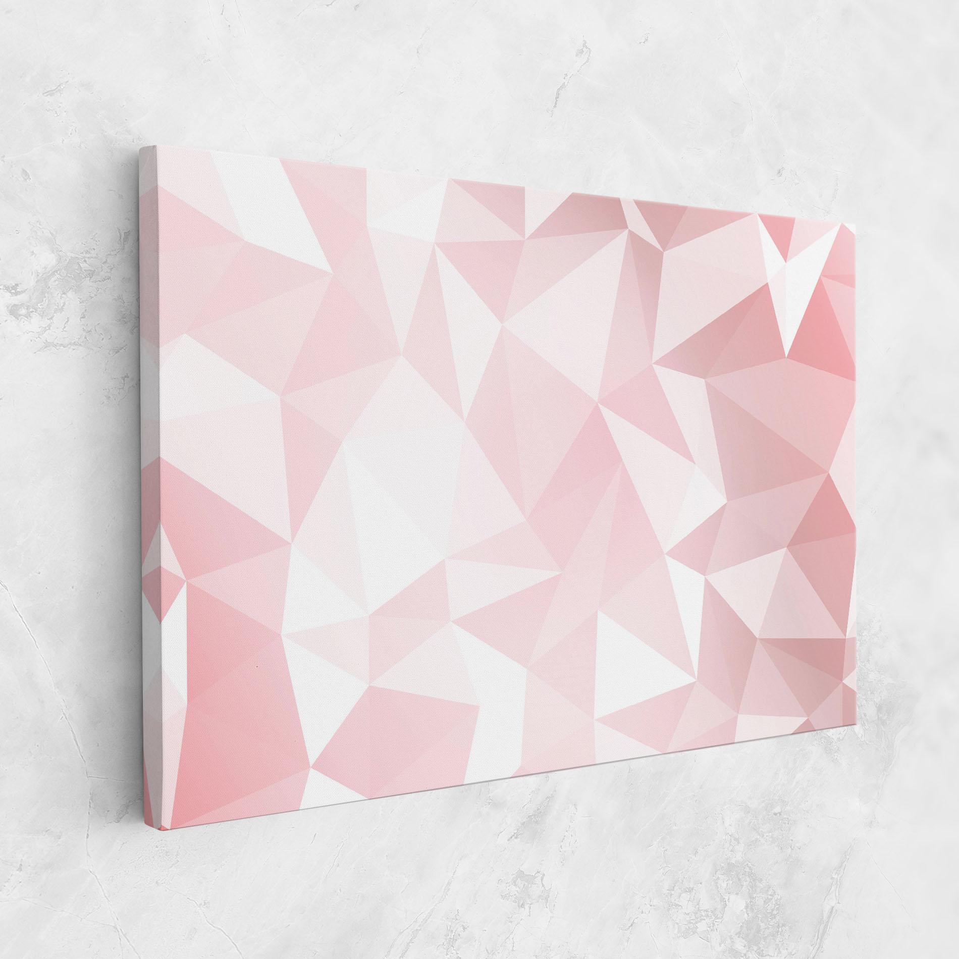 Leinwandbild Pink Triangle mockup 1