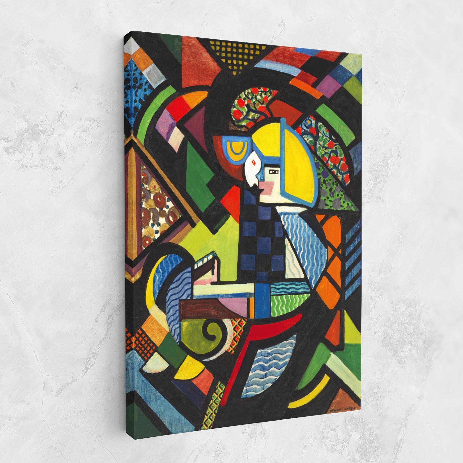 Leinwandbild Mix Color Shapes mockup 1