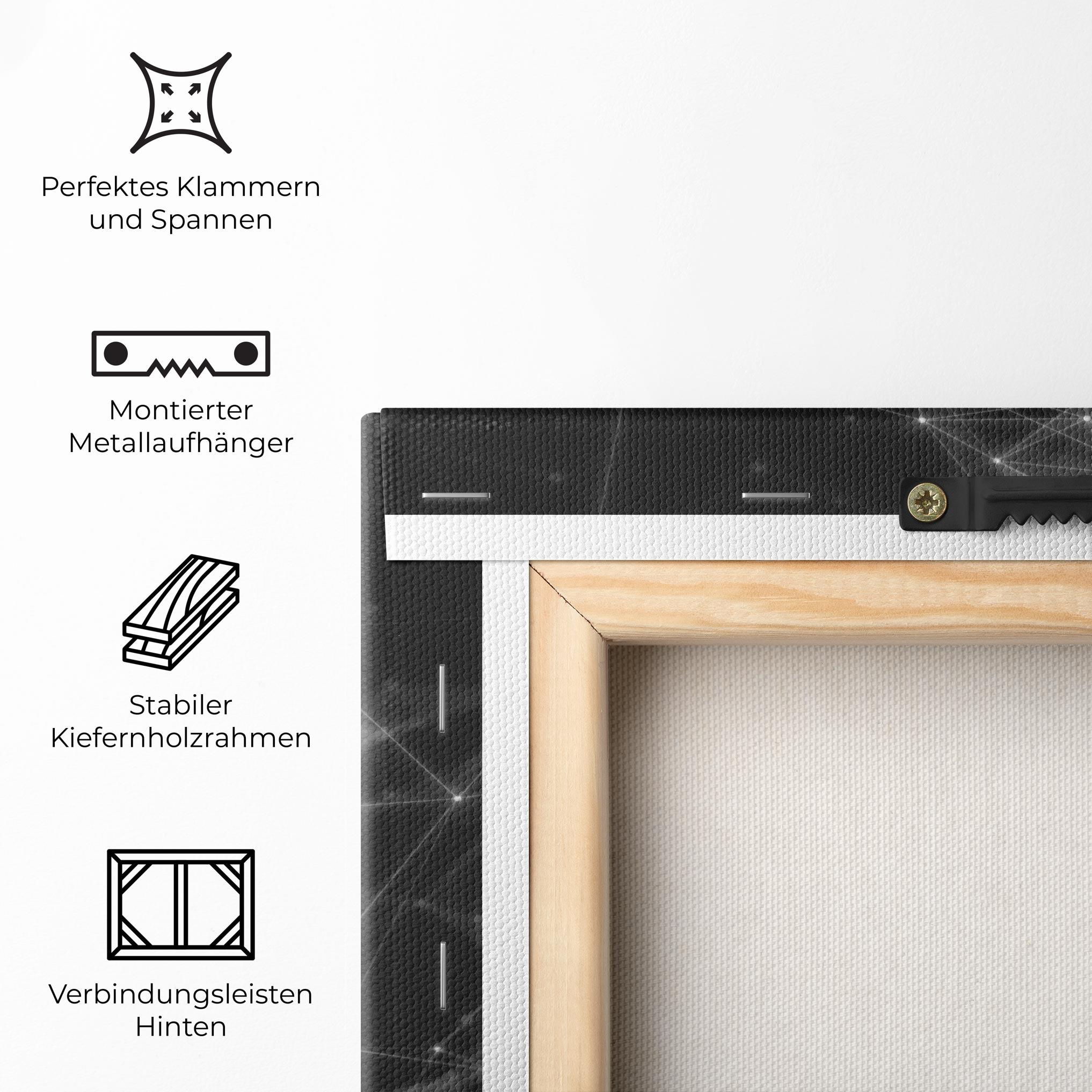 Leinwandbild Connecting Lines mockup 5