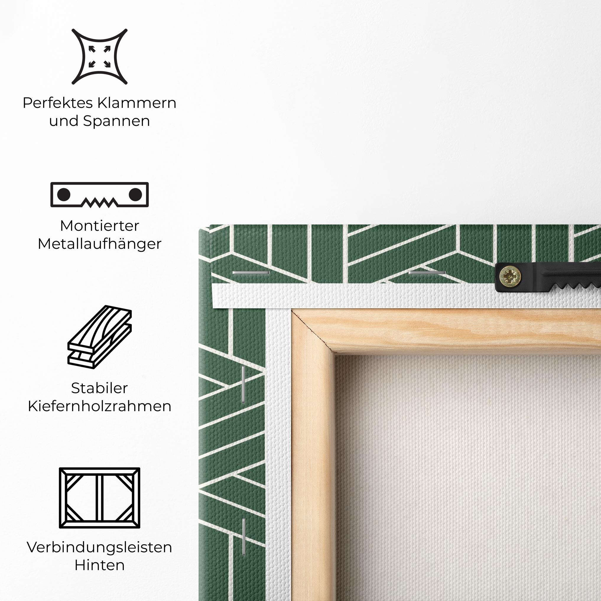 Leinwandbild Green Square mockup 5