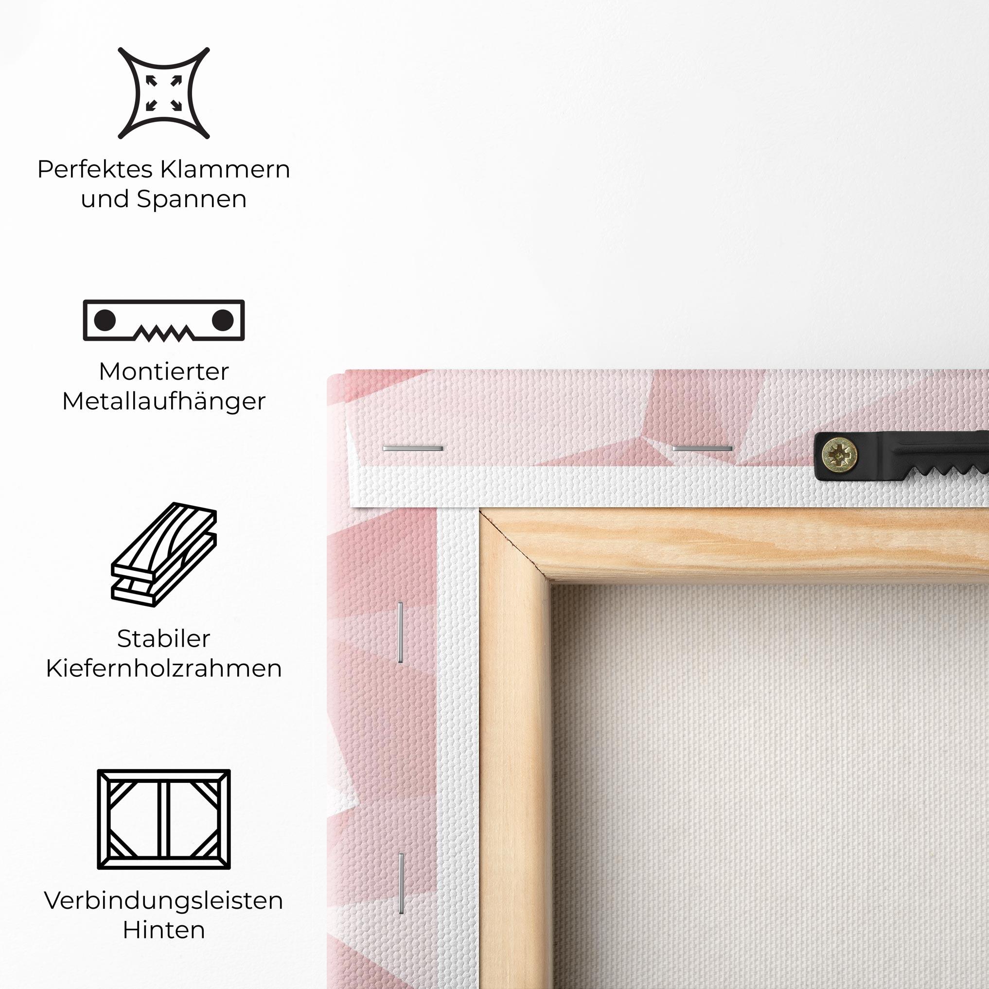 Leinwandbild Pink Triangle mockup 5