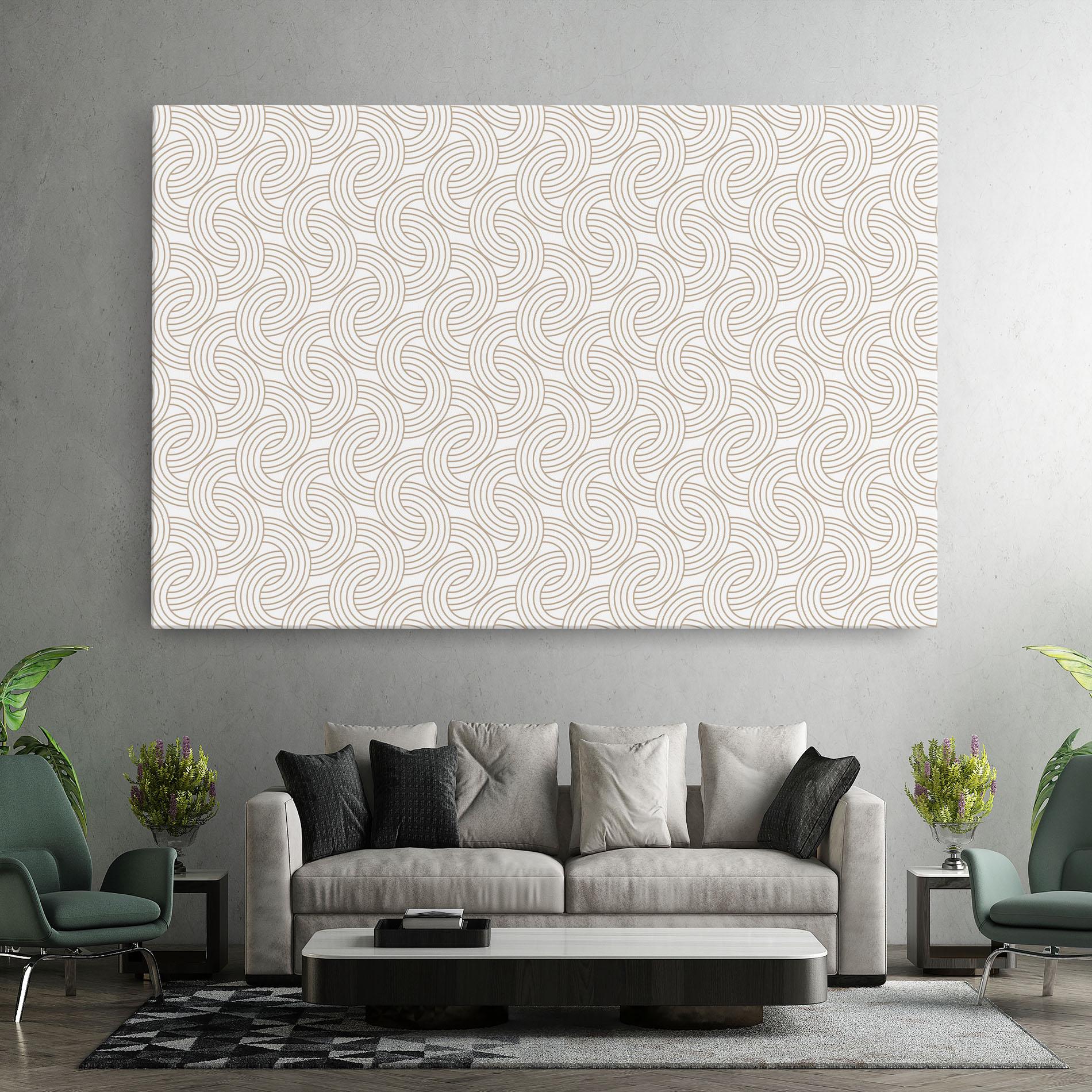 Leinwandbild Cream Lines mockup 7